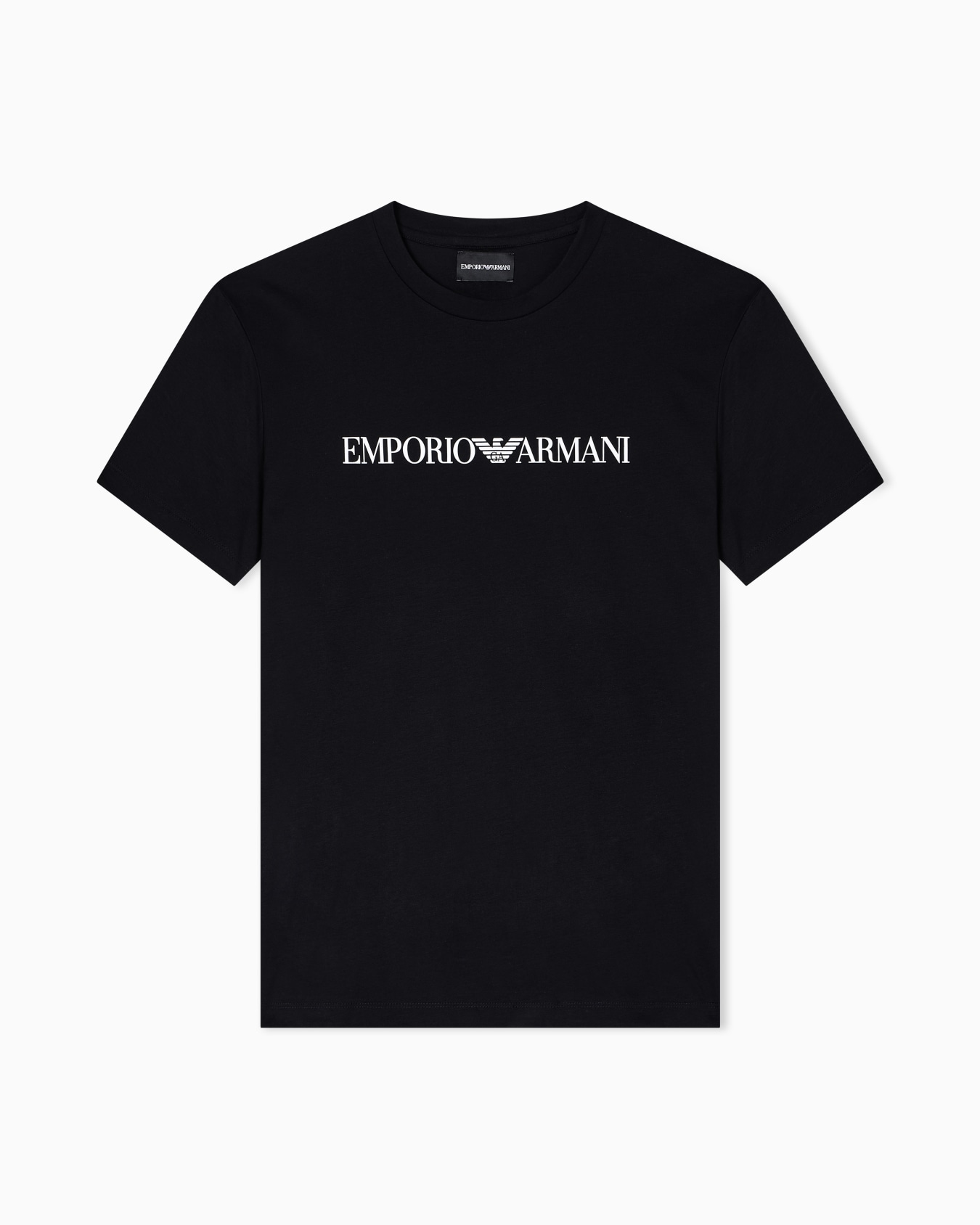 Pima-jersey T-shirt with logo print Slide 0