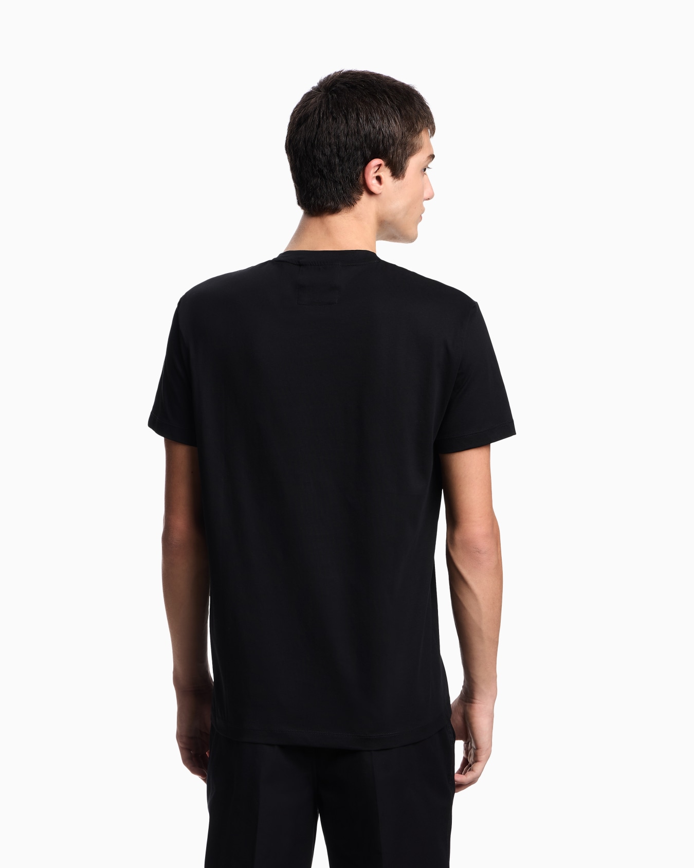 Pima-jersey T-shirt with logo print Slide 2
