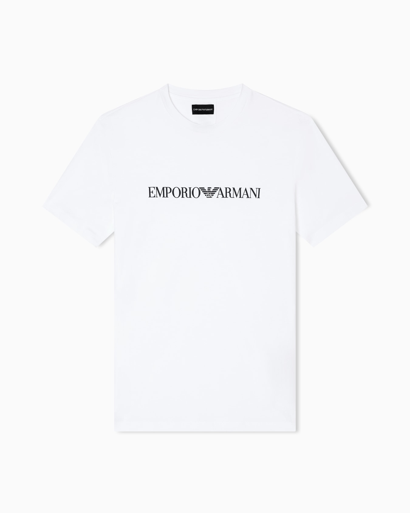 Pima-jersey T-shirt with logo print Slide 0