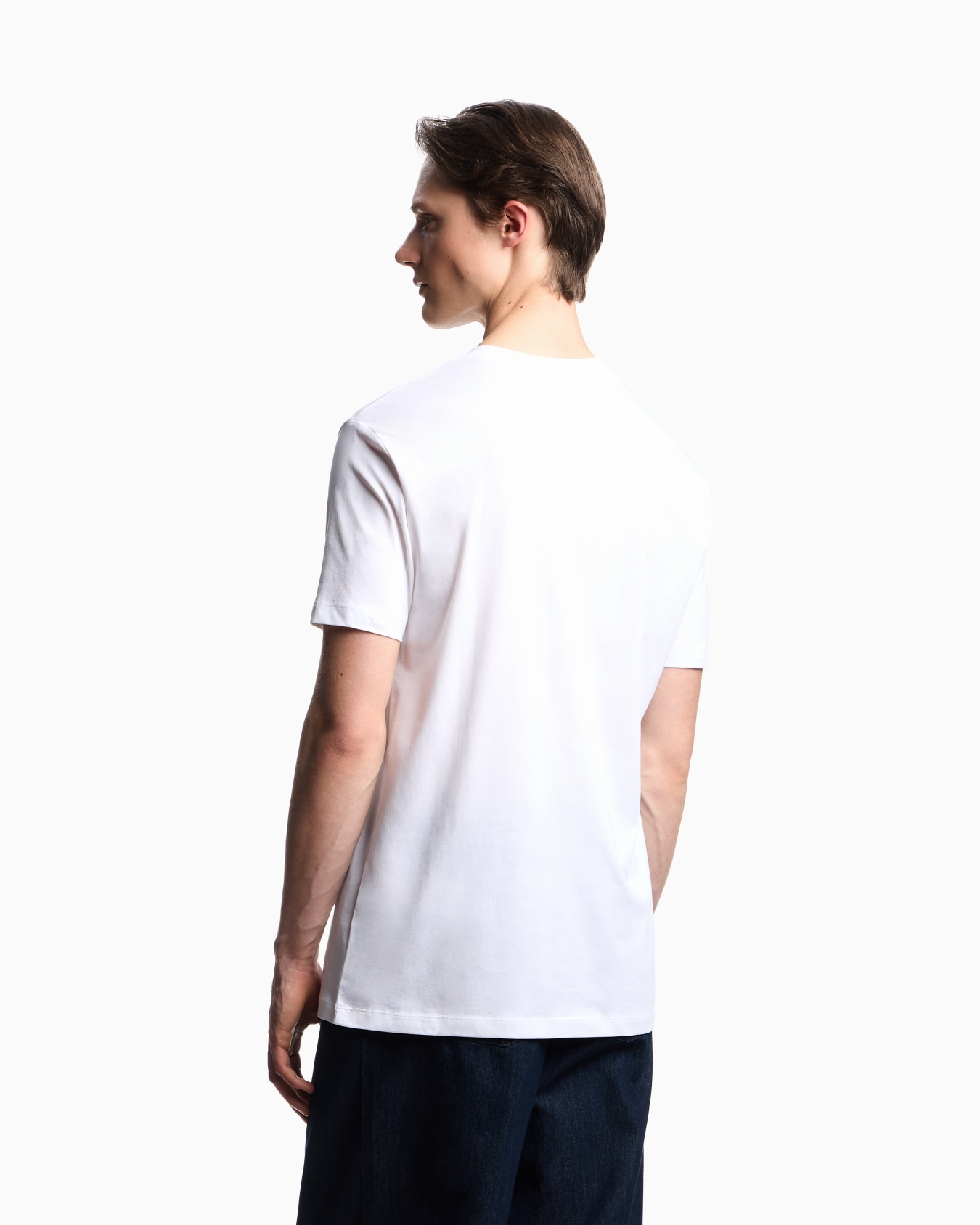 Pima-jersey T-shirt with logo print Slide 2