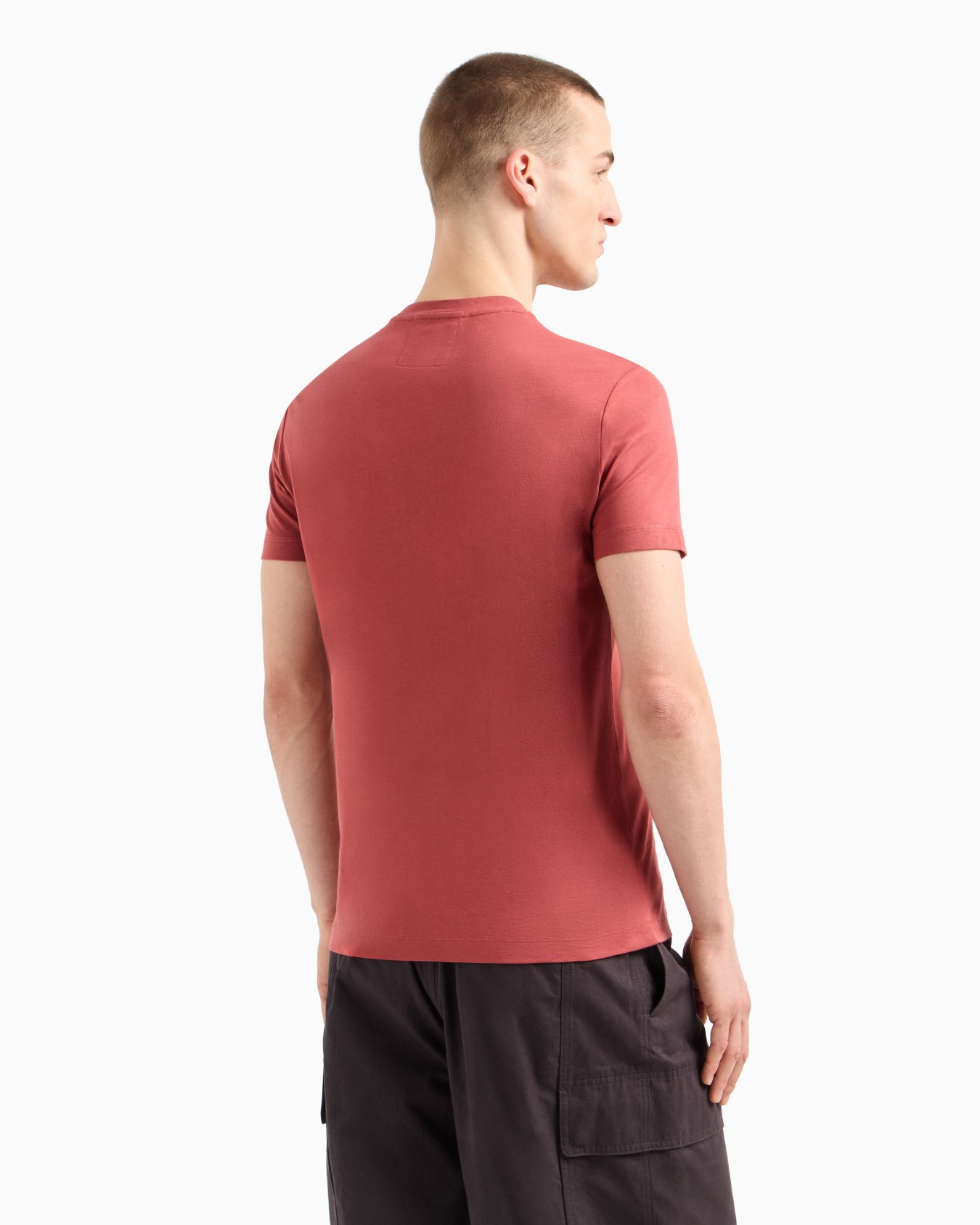 Pima-jersey T-shirt with logo print Slide 2