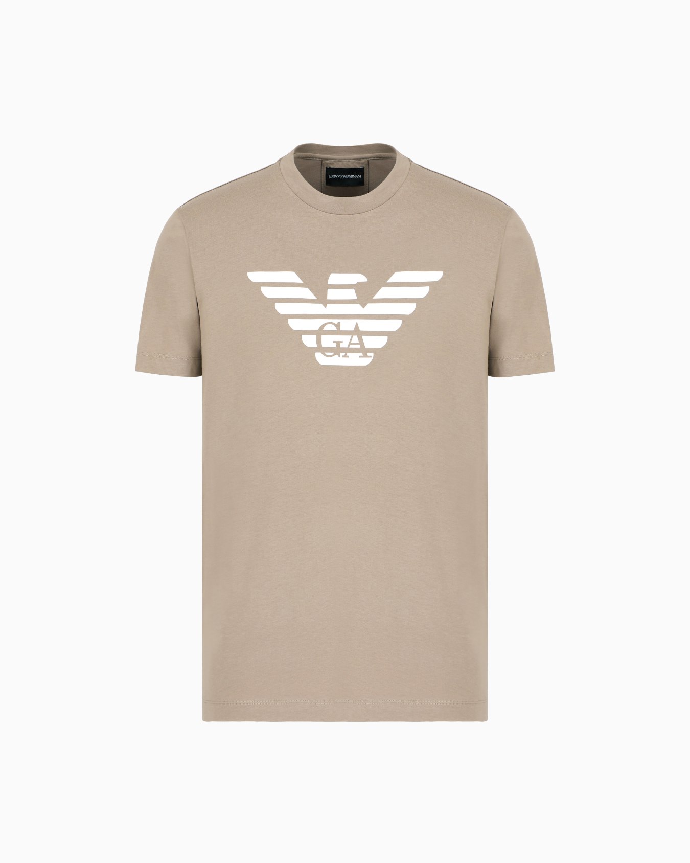 Pima-jersey T-shirt with logo print Slide 0