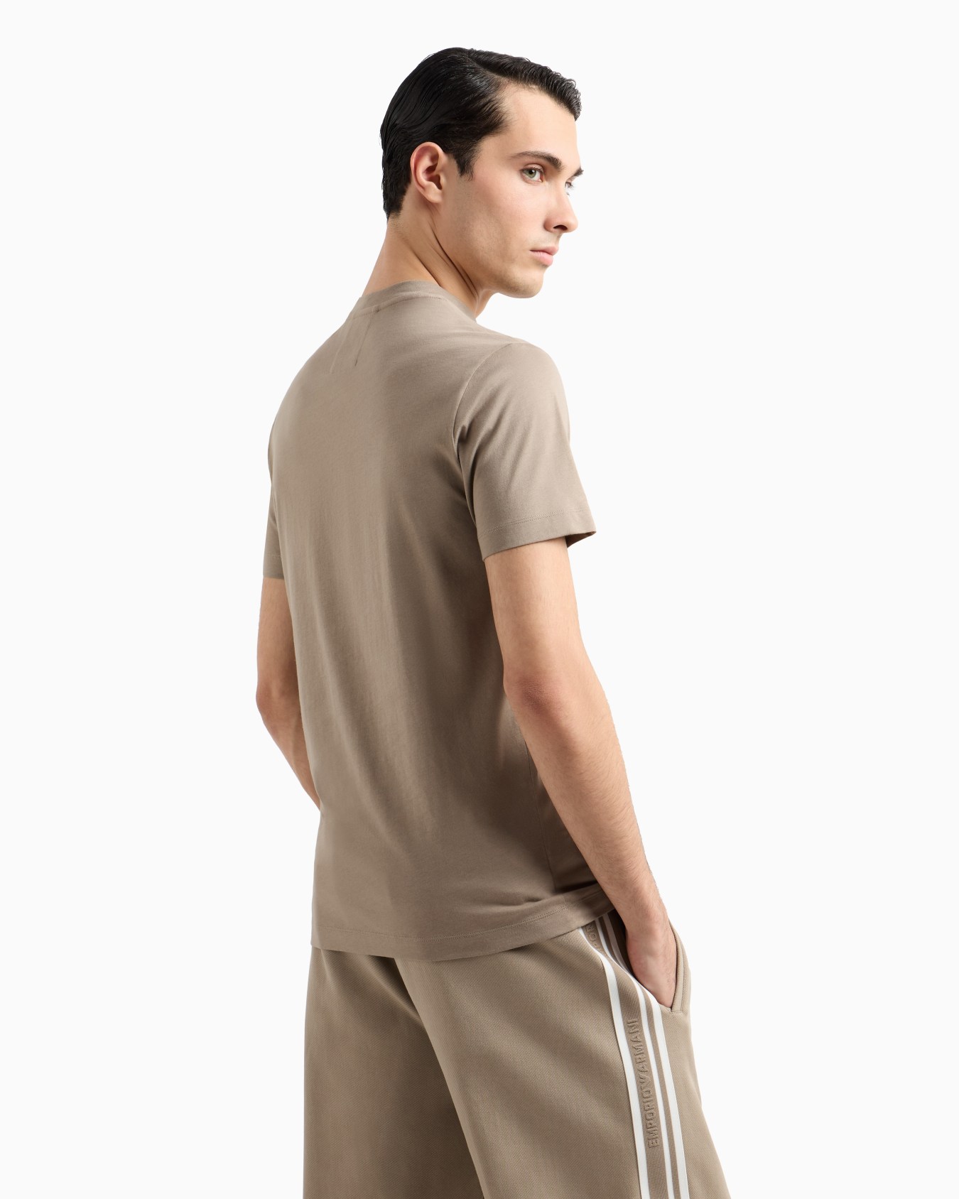 Pima-jersey T-shirt with logo print Slide 2