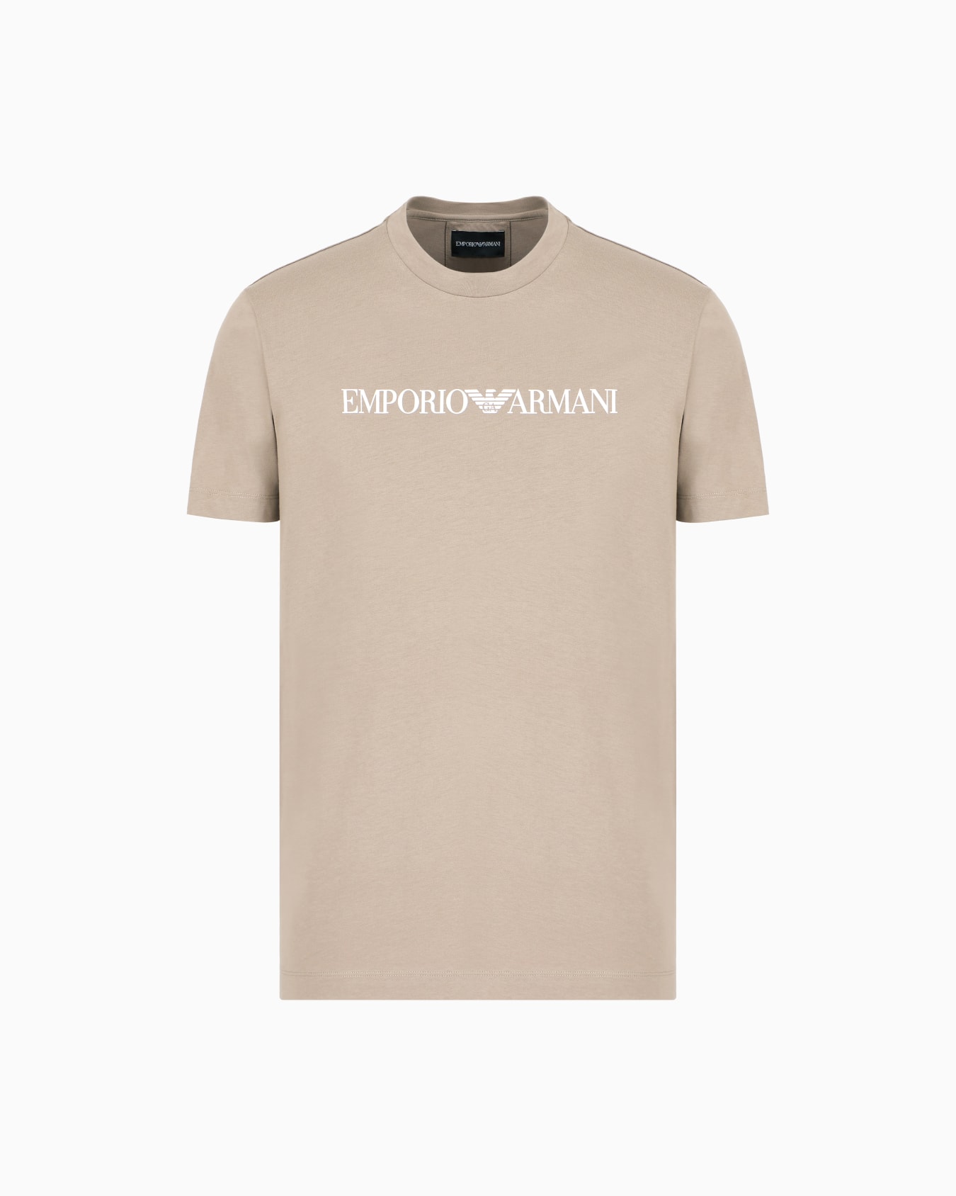 Pima-jersey T-shirt with logo print Slide 0