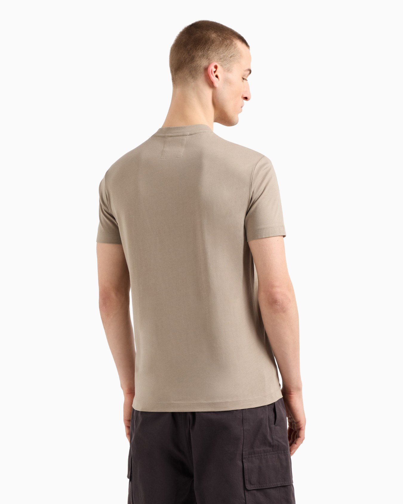 Pima-jersey T-shirt with logo print Slide 2