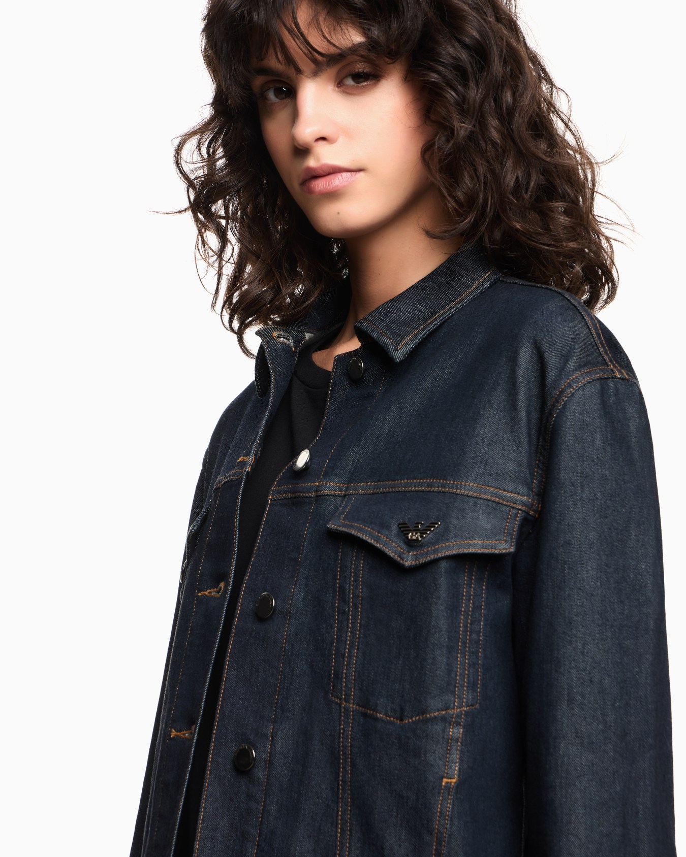 Rinsed, comfort-denim jacket Slide 4