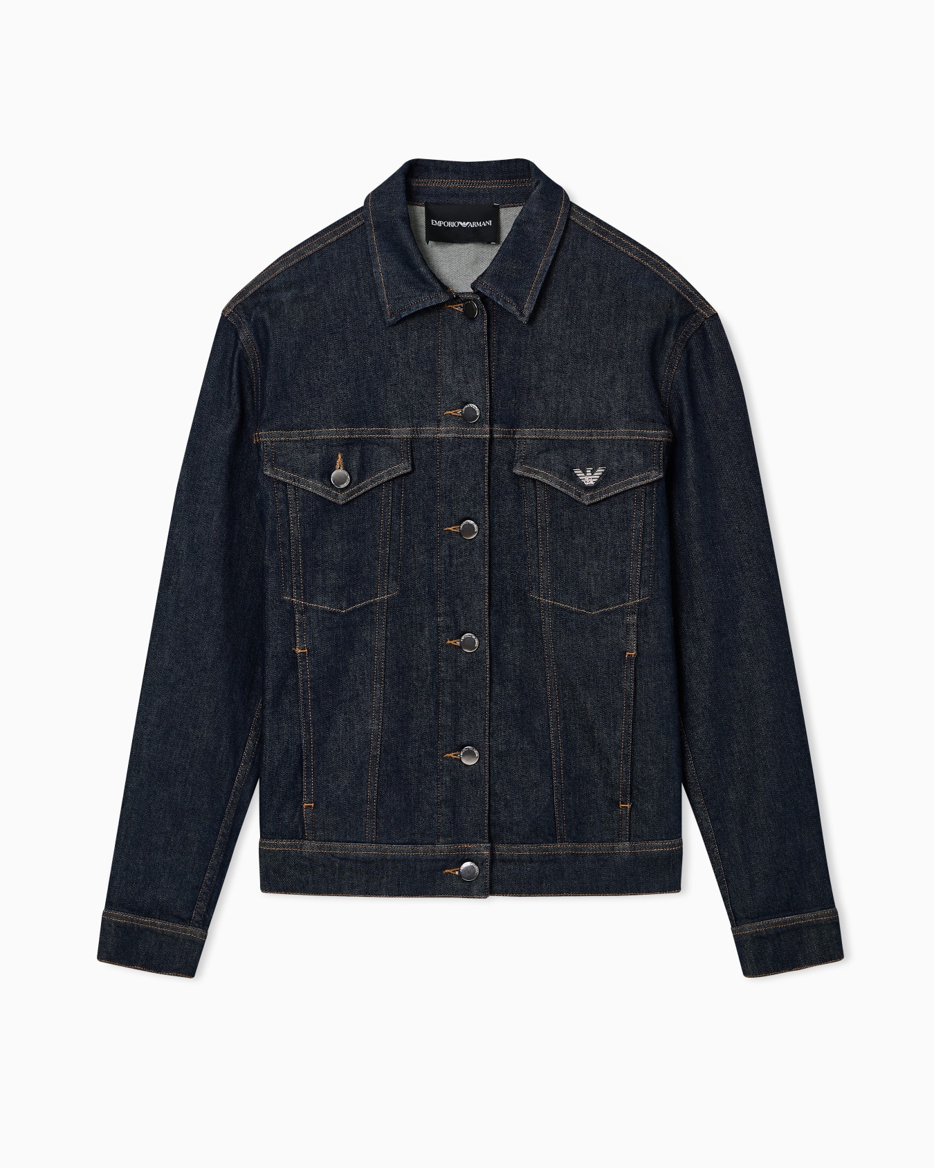 Rinsed, comfort-denim jacket Slide 0
