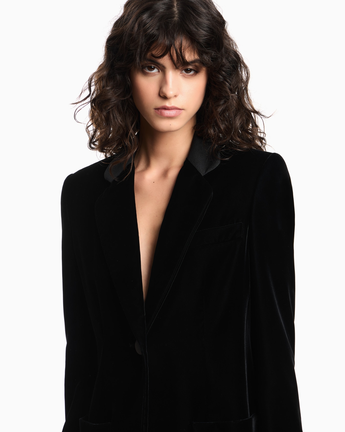 シングルブレストジャケット ベルベット スライドする 4