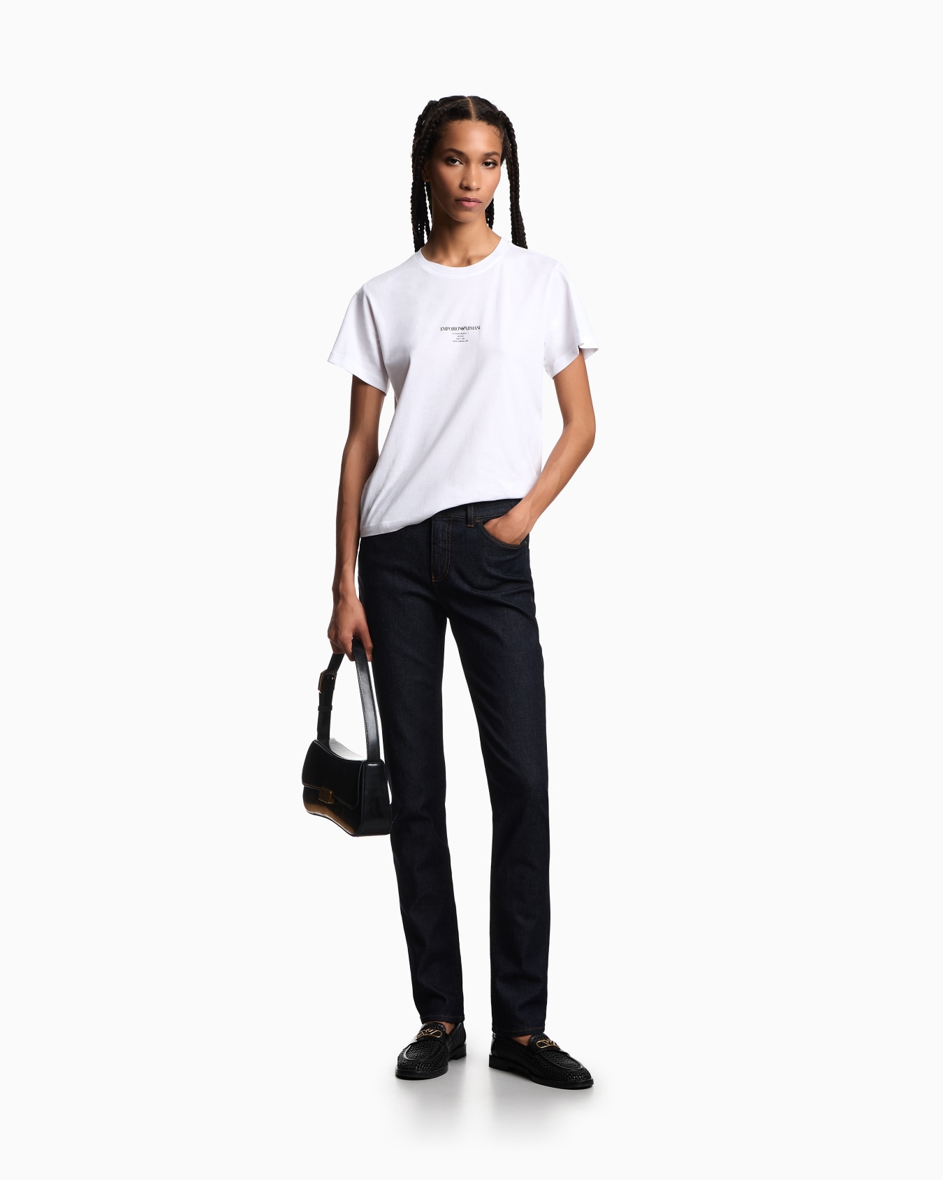 J18 high-rise skinny-leg jeans in comfort mercerised denim Slide 1