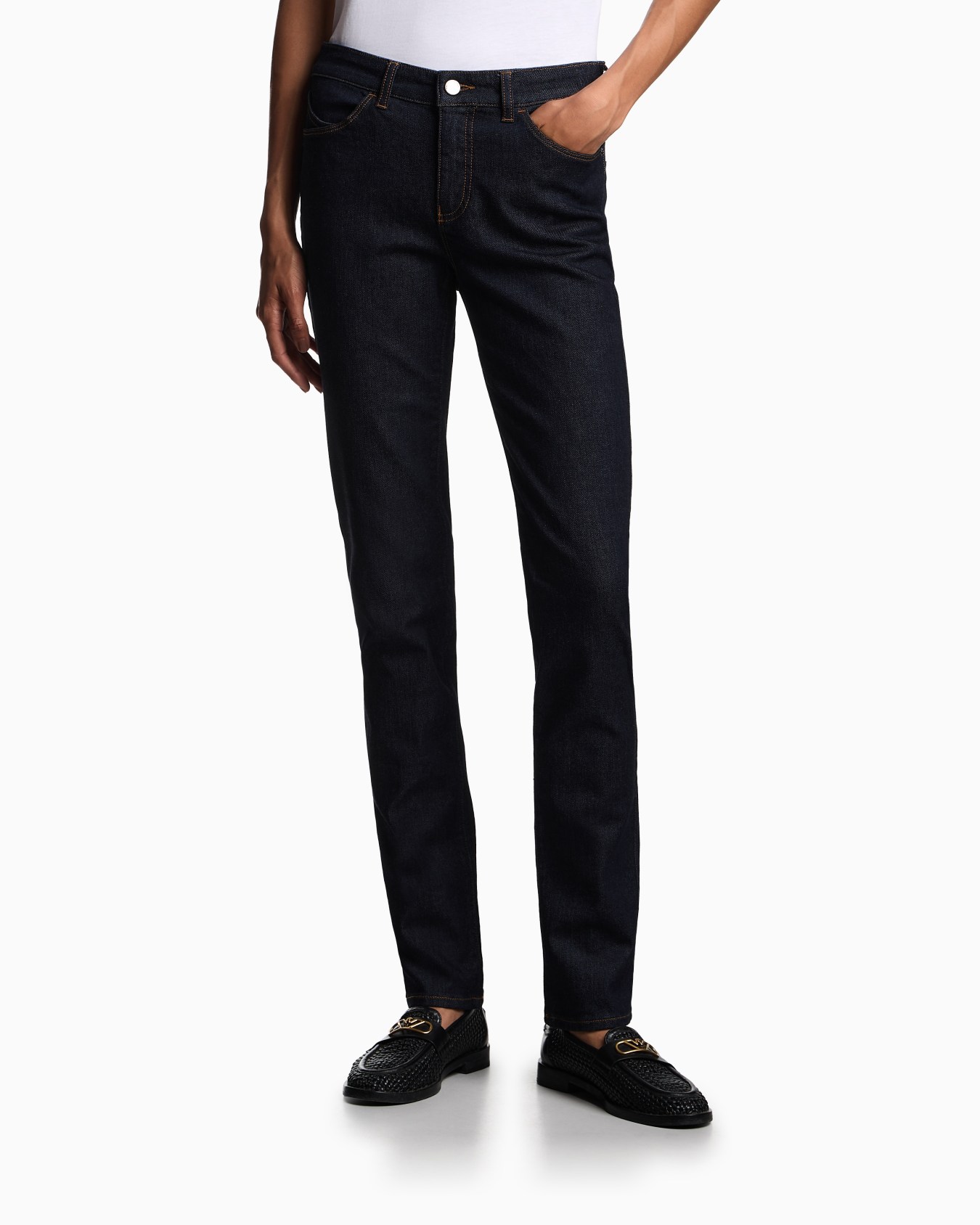 J18 high-rise skinny-leg jeans in comfort mercerised denim Slide 3