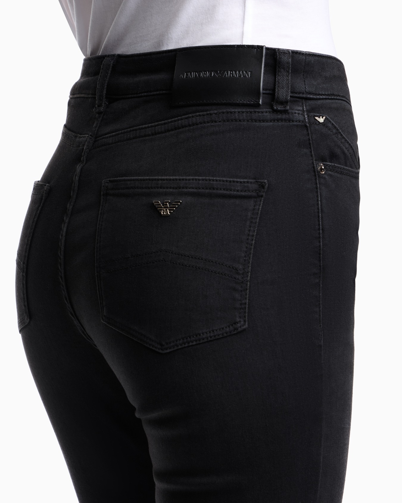 J18 High-waisted skinny-fit stonewashed comfort-denim jeans Slide 6