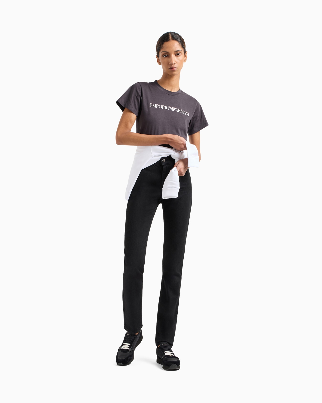 J18 High-rise skinny-leg jeans in comfort denim Slide 1