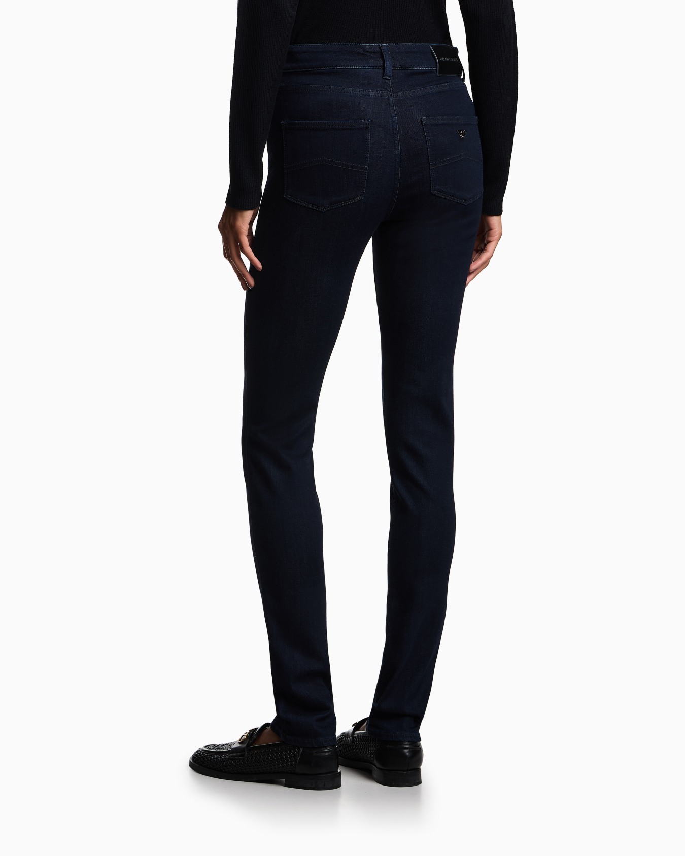 J18 High-waisted skinny leg jeans in a Lyocell blend denim Slide 2