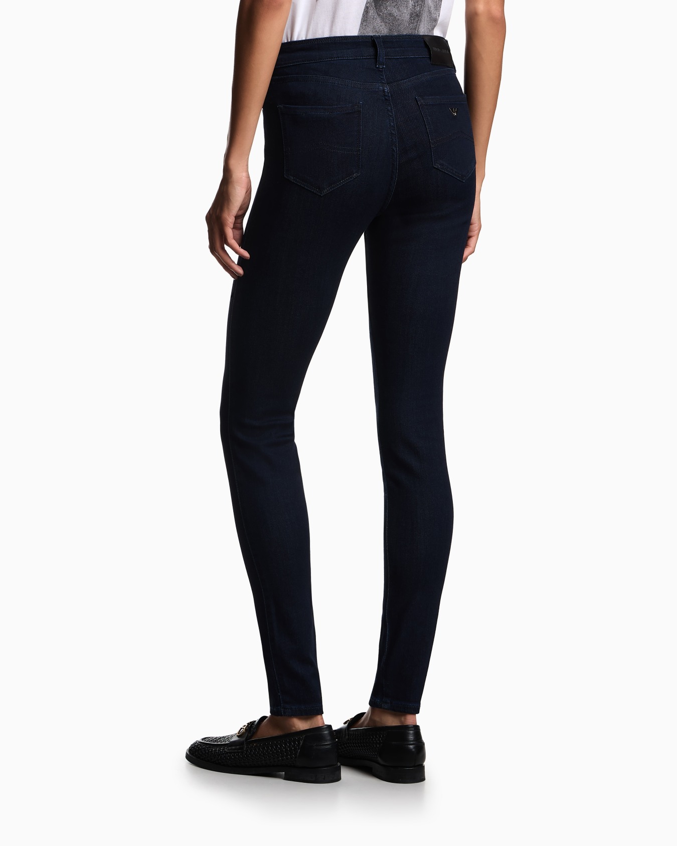 J20 high-waisted super skinny leg jeans in Lyocell denim Slide 2
