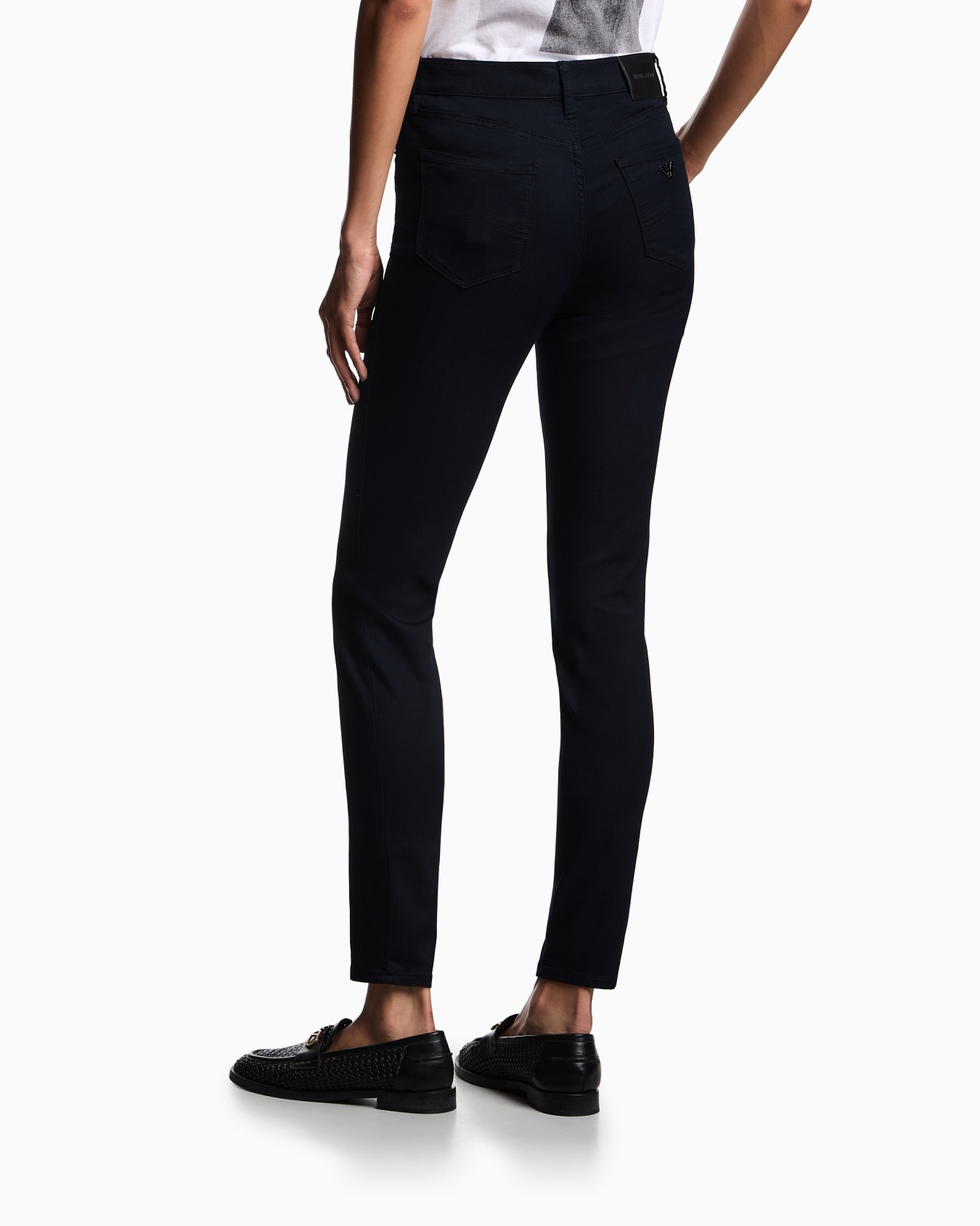 J20 high-waisted super-skinny leg jeans in stretch denim Slide 2