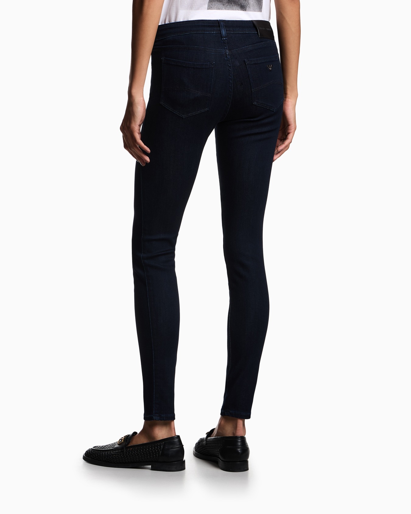 J28 High-waisted super-skinny leg jeans in a viscose-blend denim Slide 2