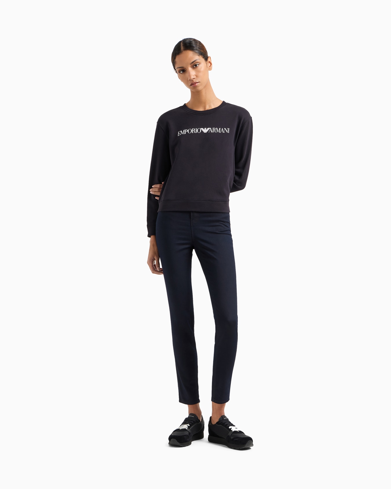 ASV organic jersey sweatshirt with logo Slide 1