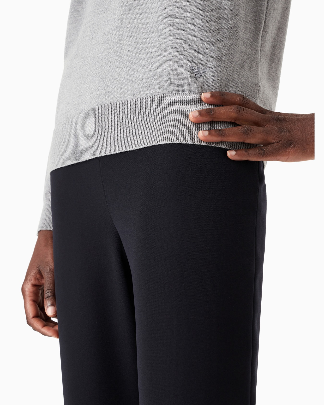 Crew-neck jumper in pure virgin wool Slide 5