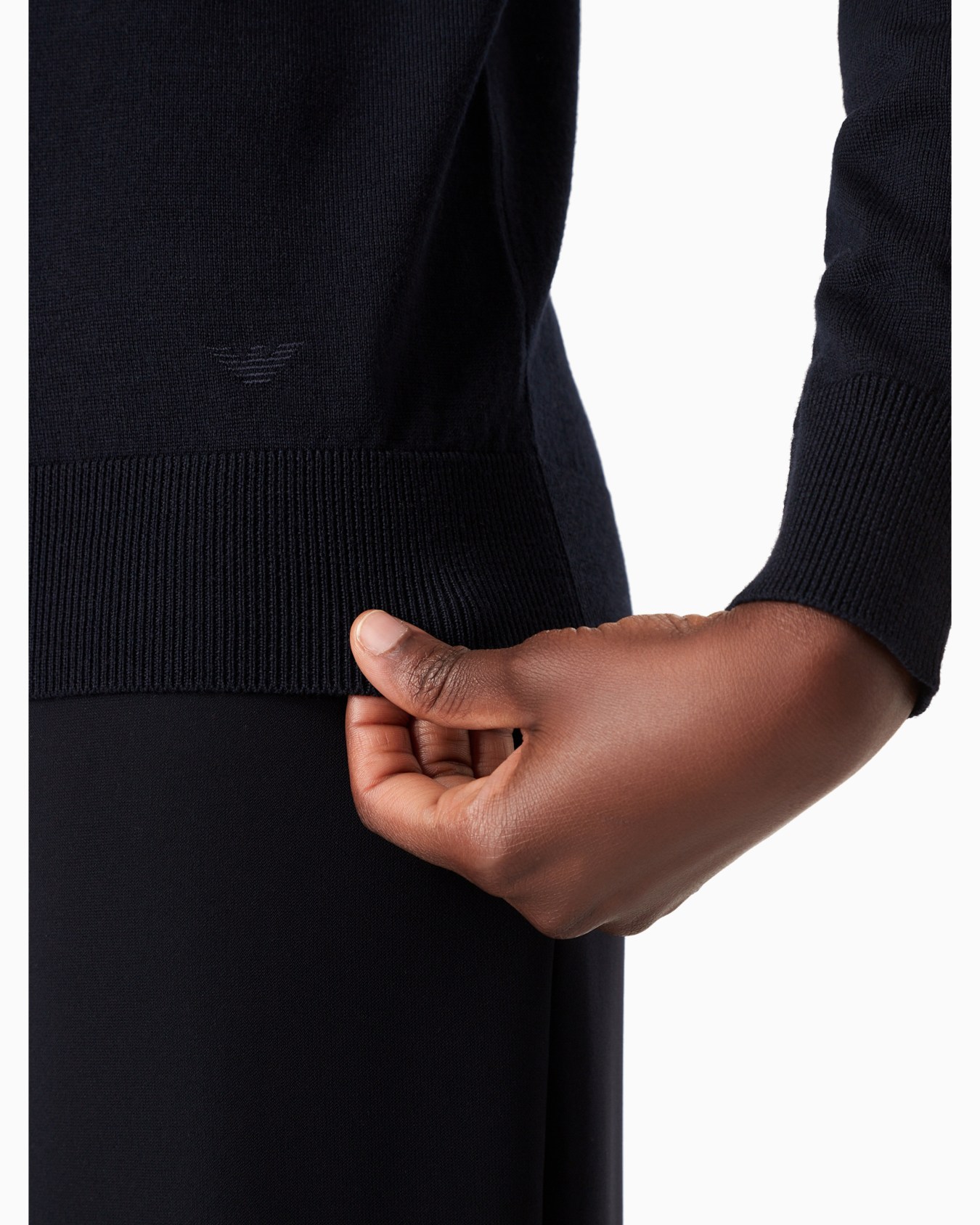 Crew-neck jumper in pure virgin wool Slide 5