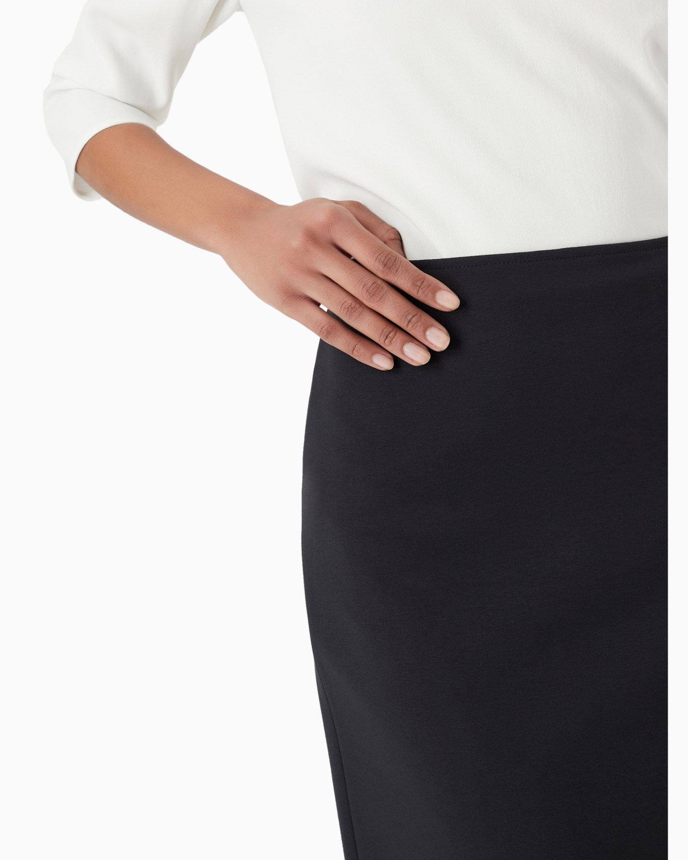 Milano-stitch pencil skirt Slide 5
