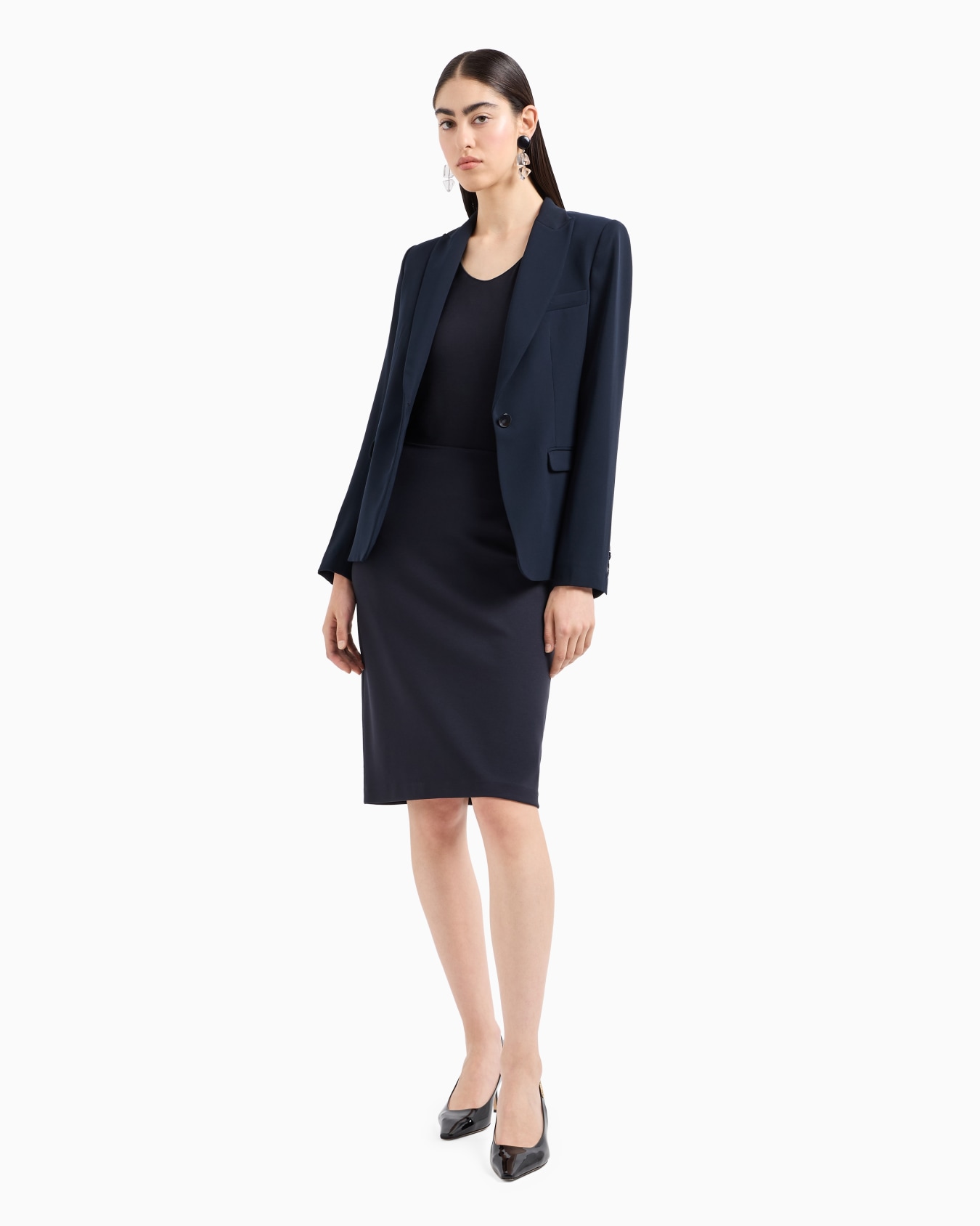 Milano-stitch pencil skirt Slide 3