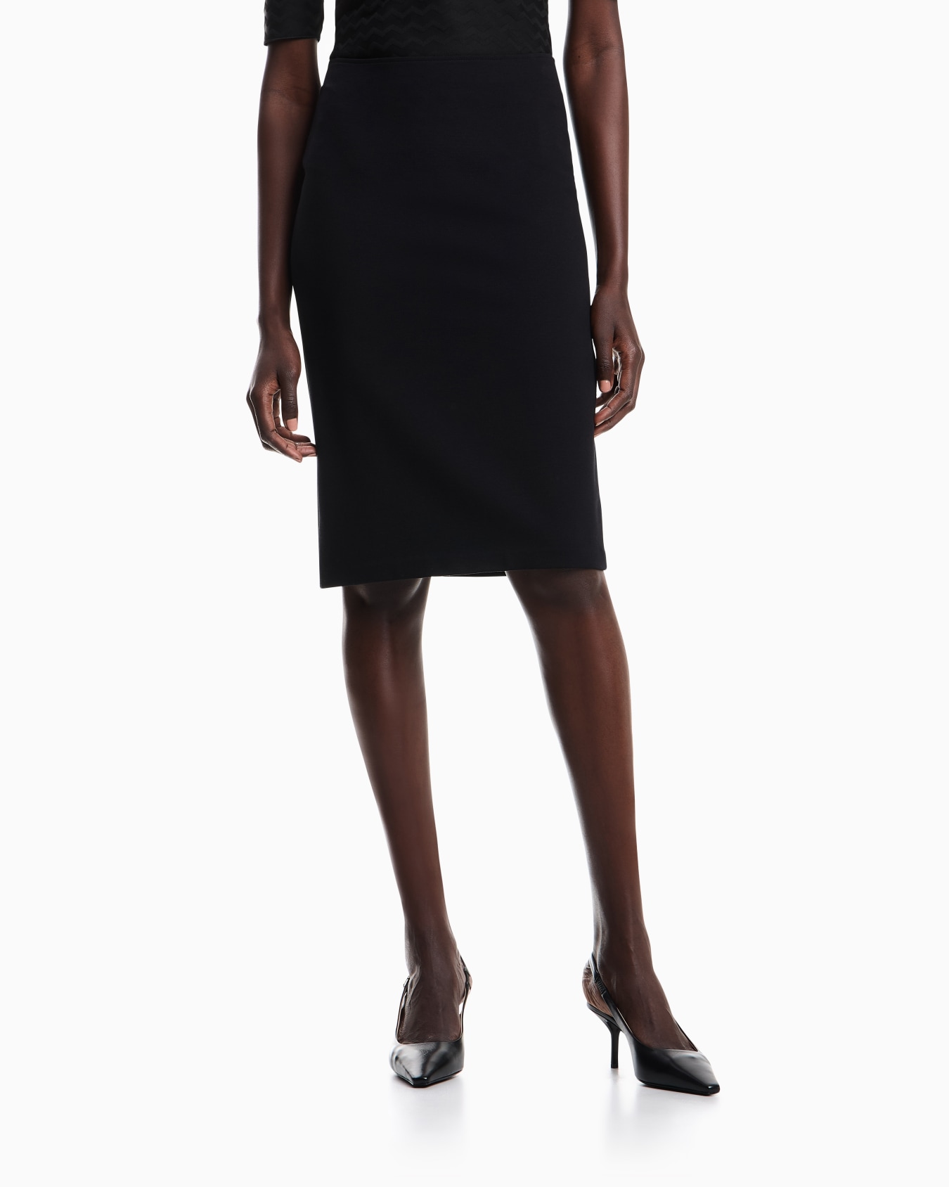 Milano-stitch pencil skirt Slide 3