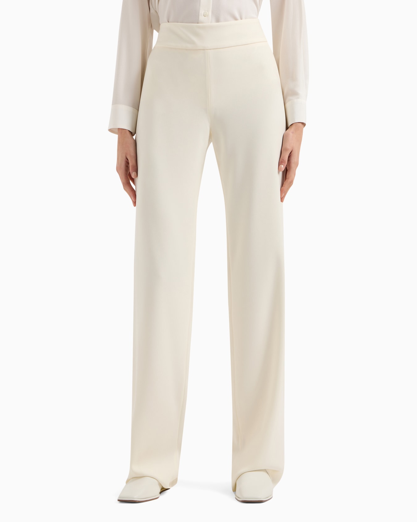 Techno cady palazzo trousers Slide 1