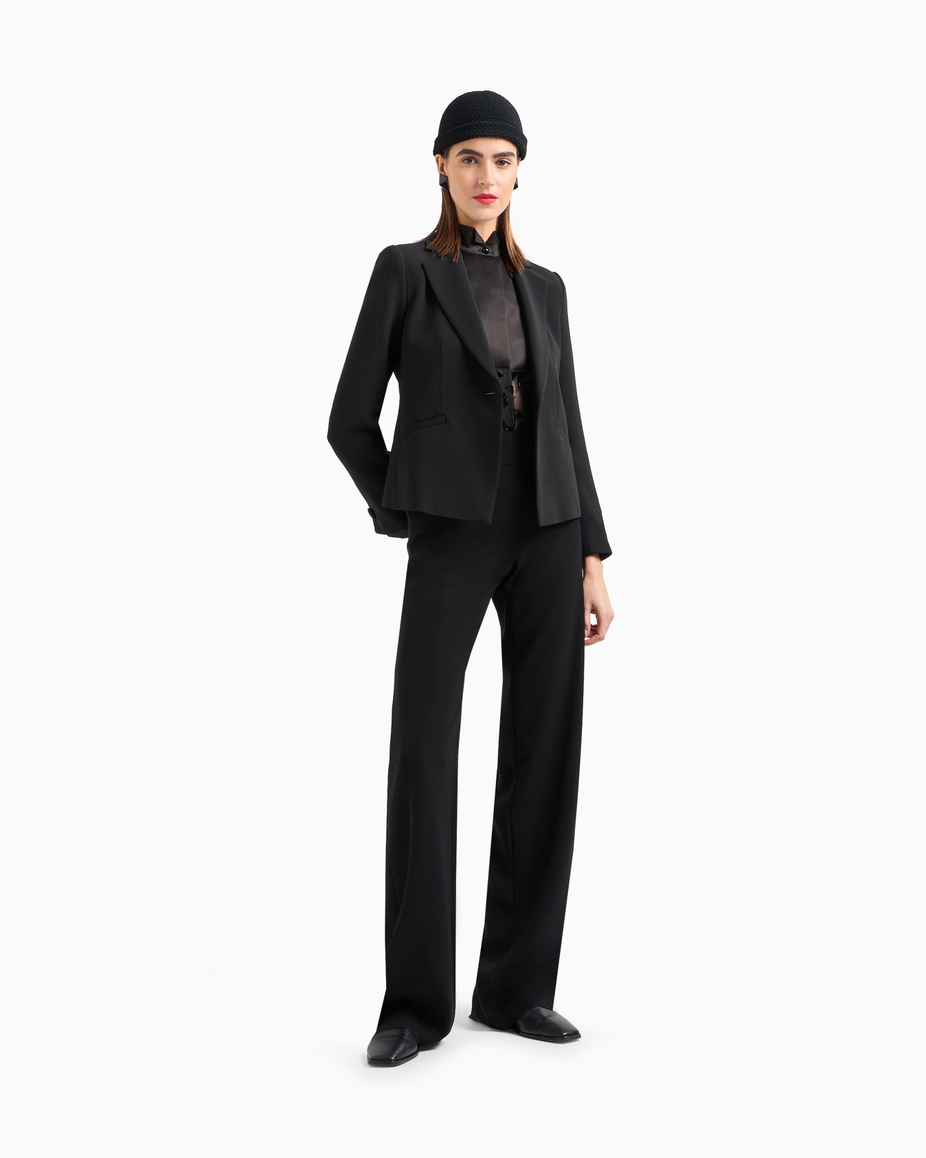 Techno cady palazzo trousers Slide 1