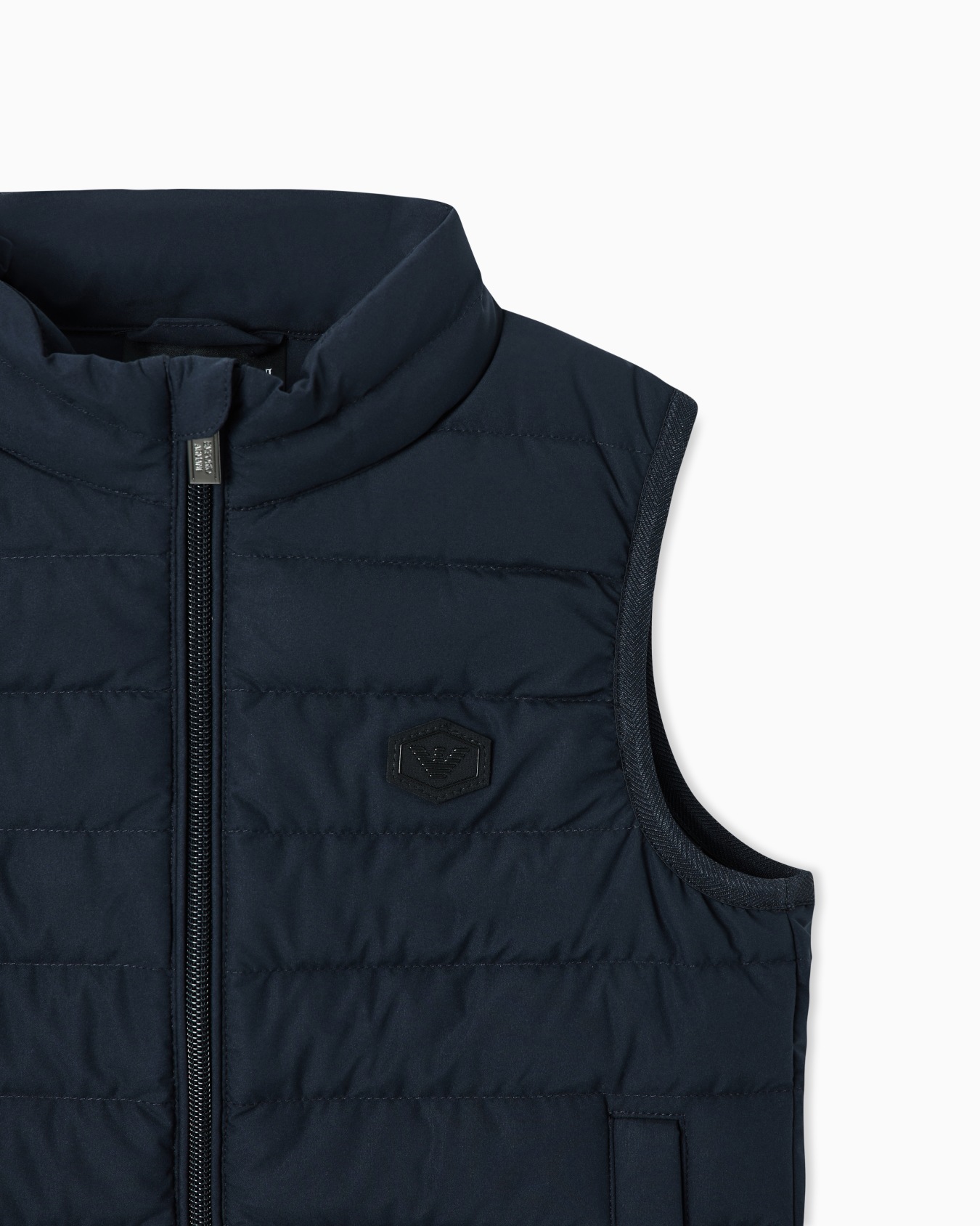 ASV recycled down sleeveless puffer jacket in quilted nylon Slide 1