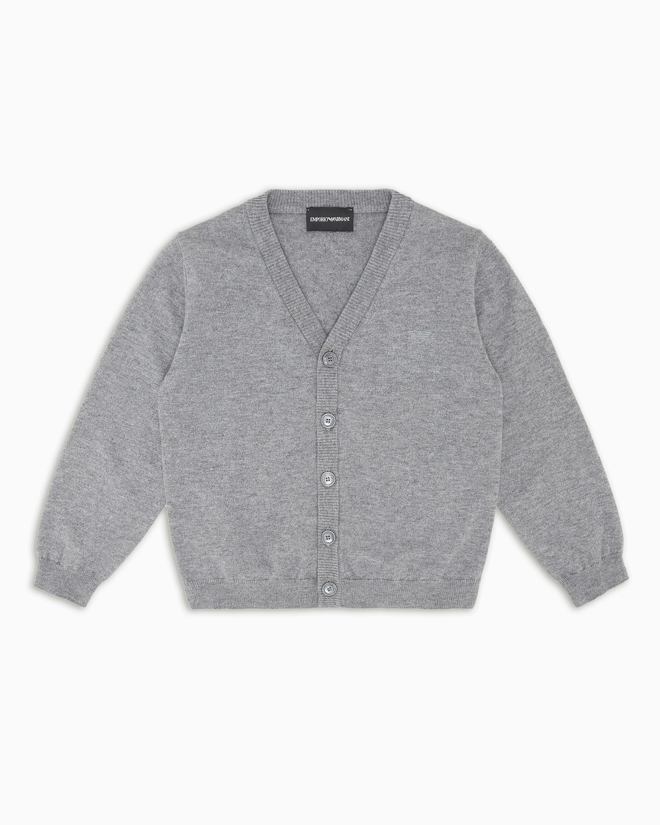 Wool-blend V-neck cardigan Slide 0