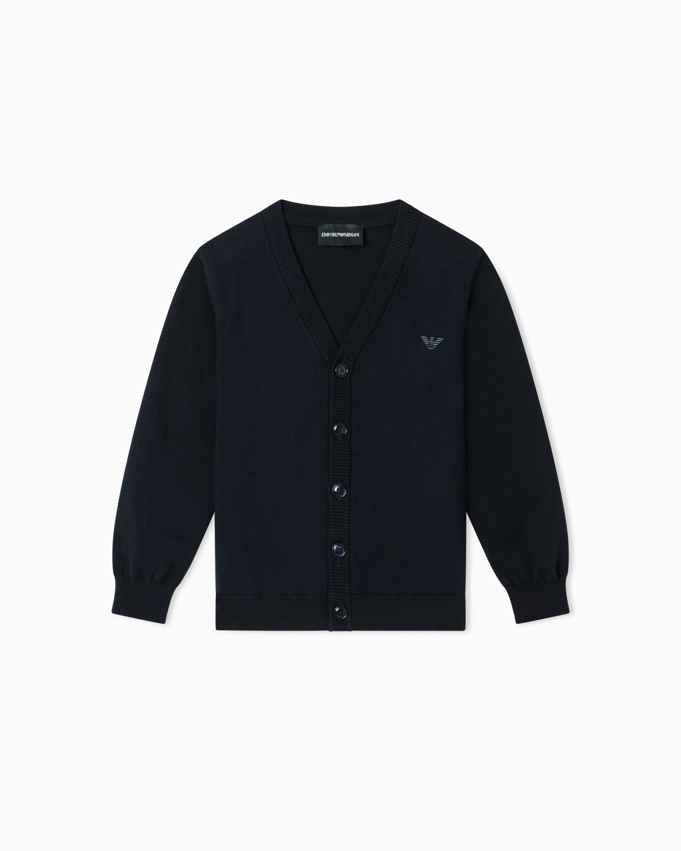 Wool-blend V-neck cardigan Slide 0