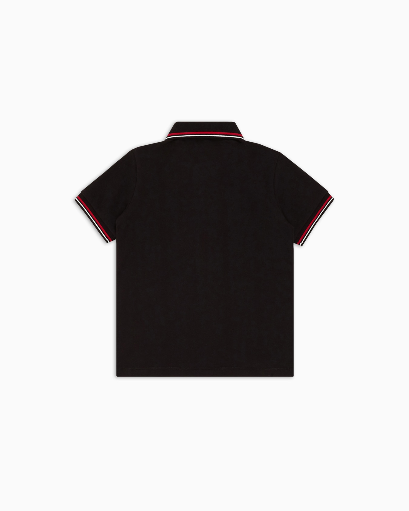 Stretch piqué polo shirt with striped trim Slide 2