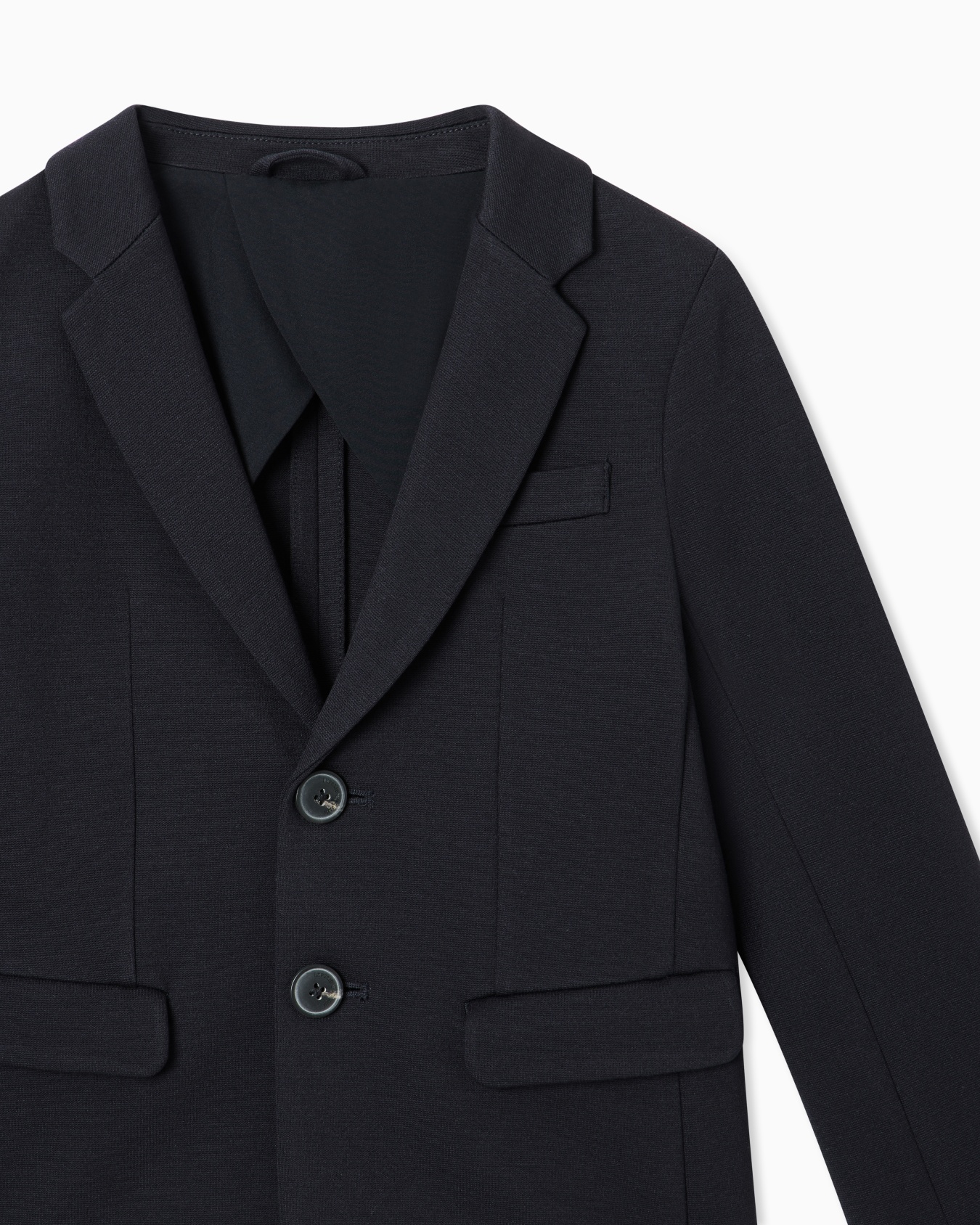 Stitched-jersey single-breasted jacket Slide 1