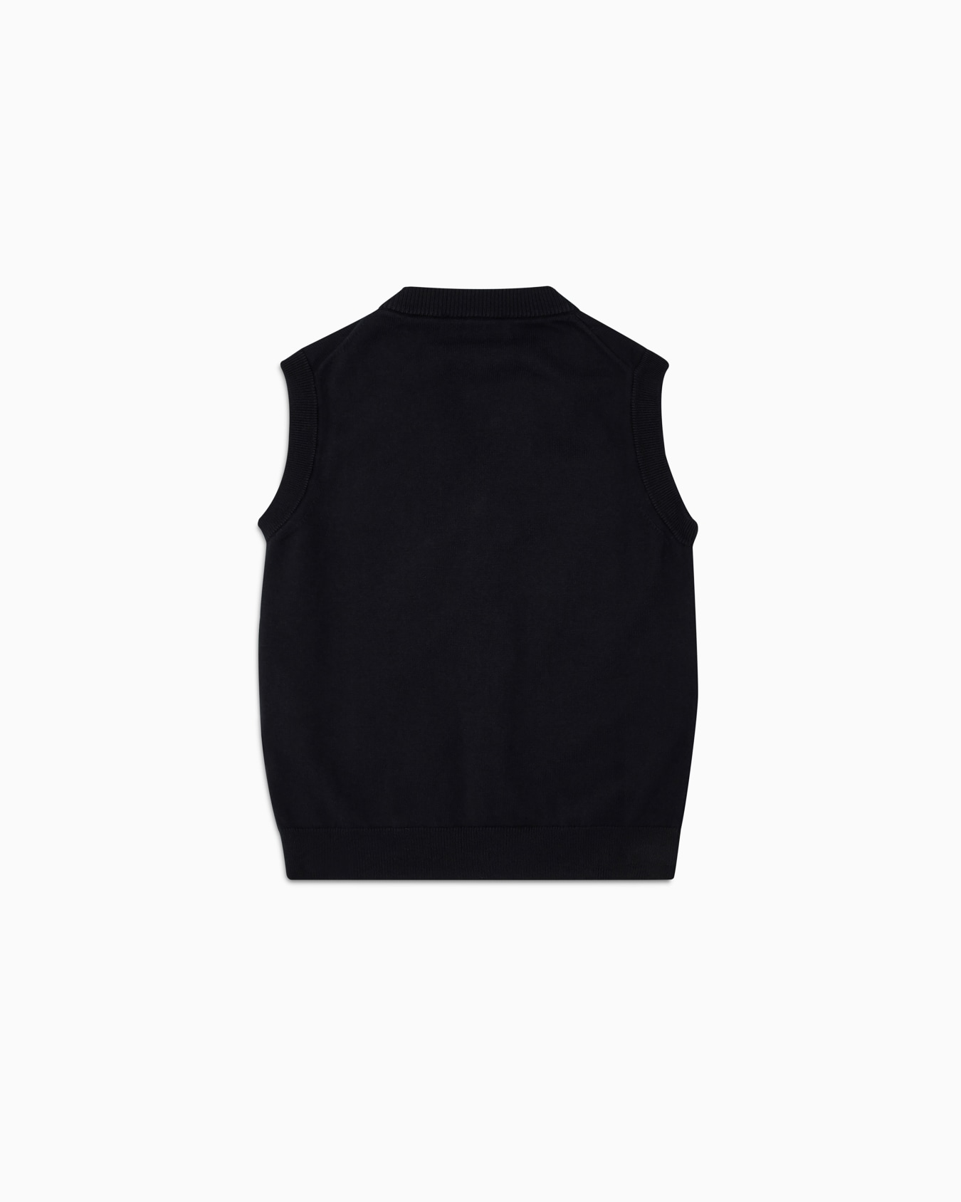 Buttoned, knit V-neck gilet Slide 2