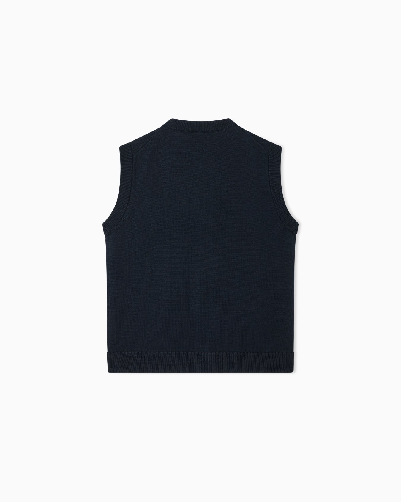 Buttoned, knit V-neck gilet Slide 2