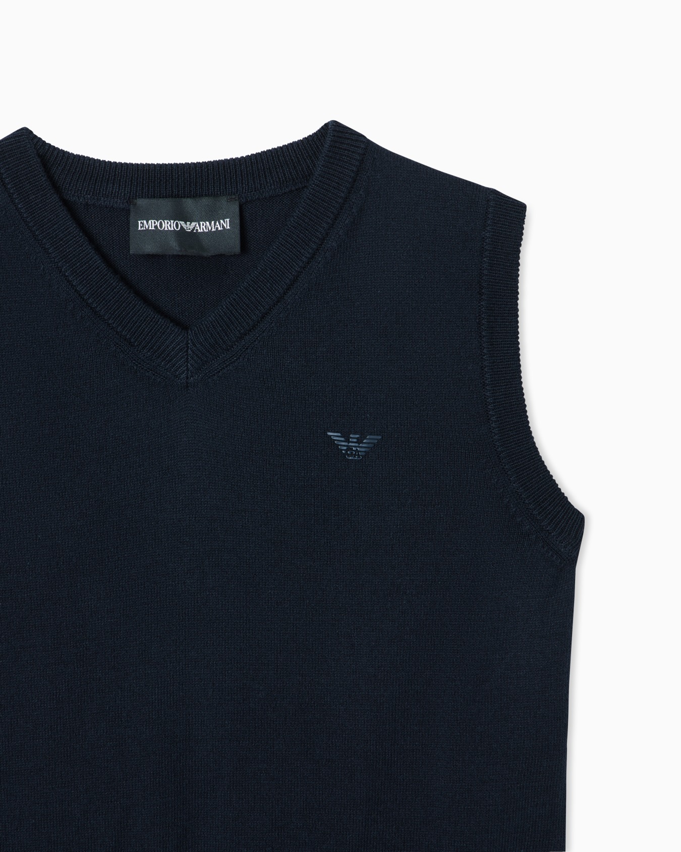 Corn-on-the-cob knit V-neck gilet Slide 1