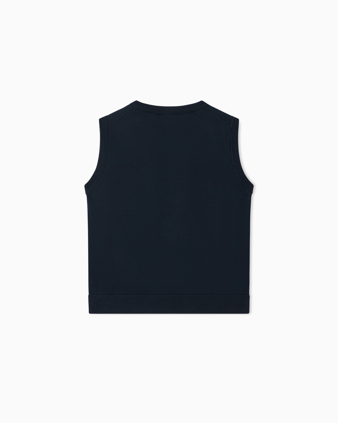 Corn-on-the-cob knit V-neck gilet Slide 2