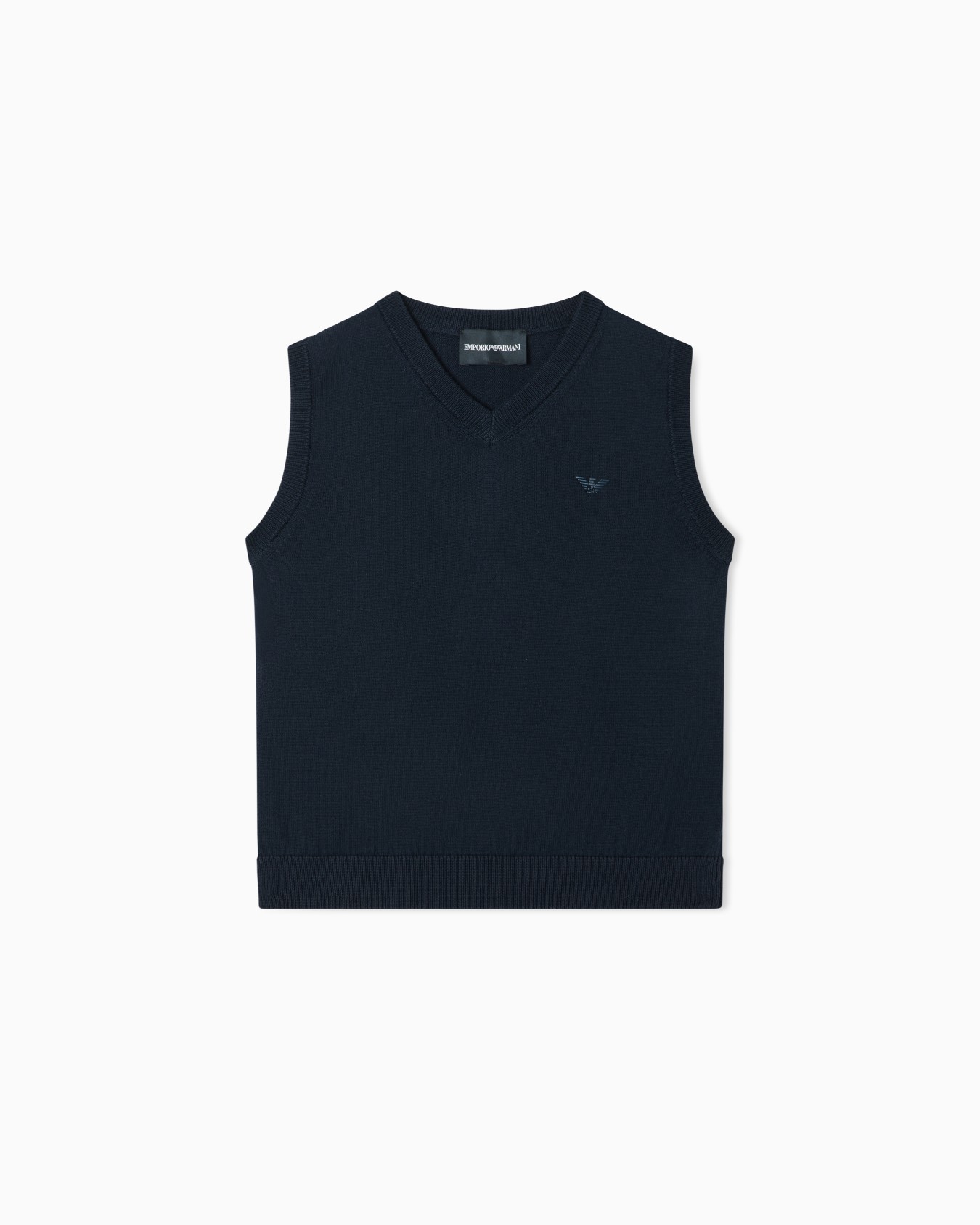 Corn-on-the-cob knit V-neck gilet Slide 0