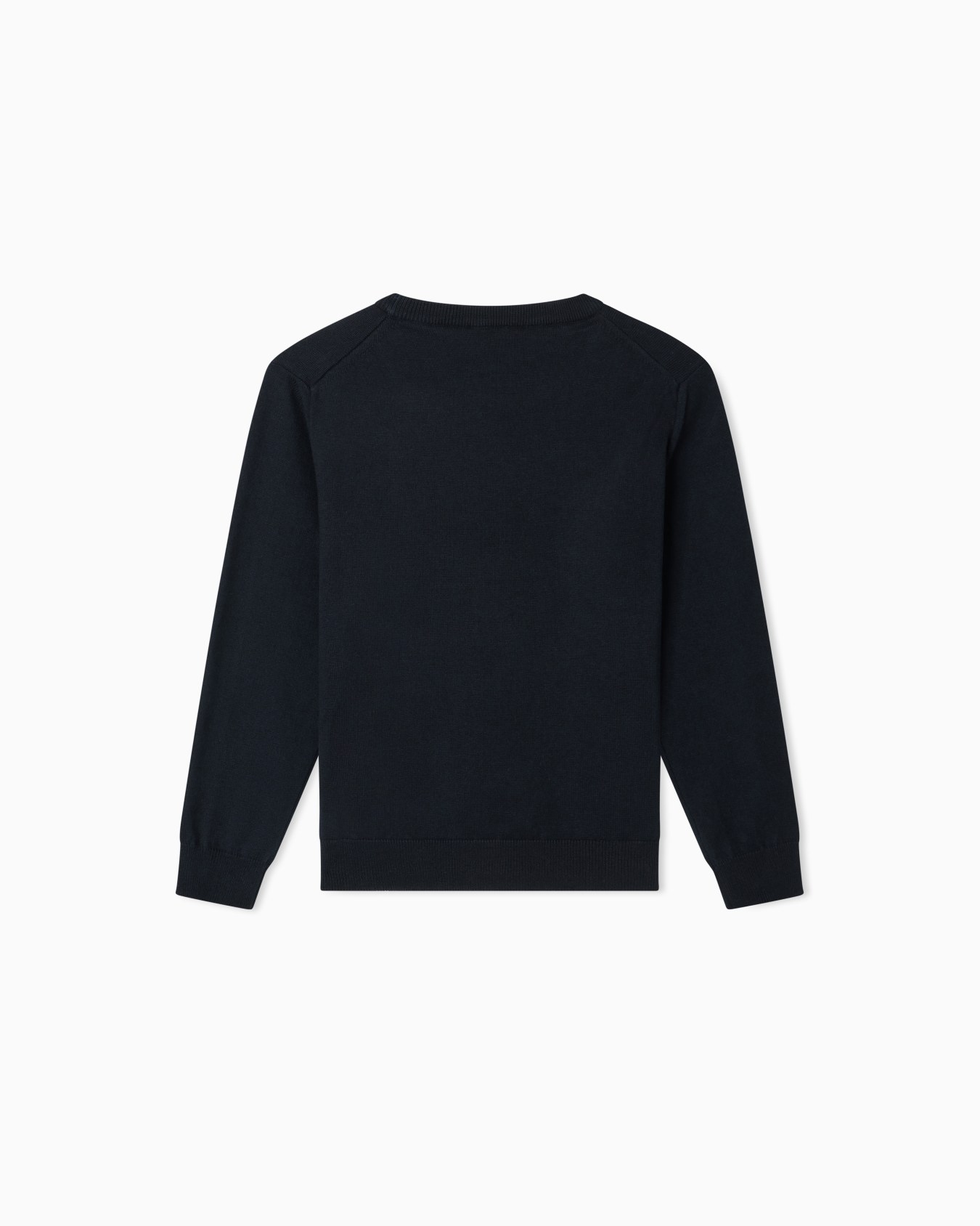 Wool-blend jumper with micro-eagle embroidery Slide 2