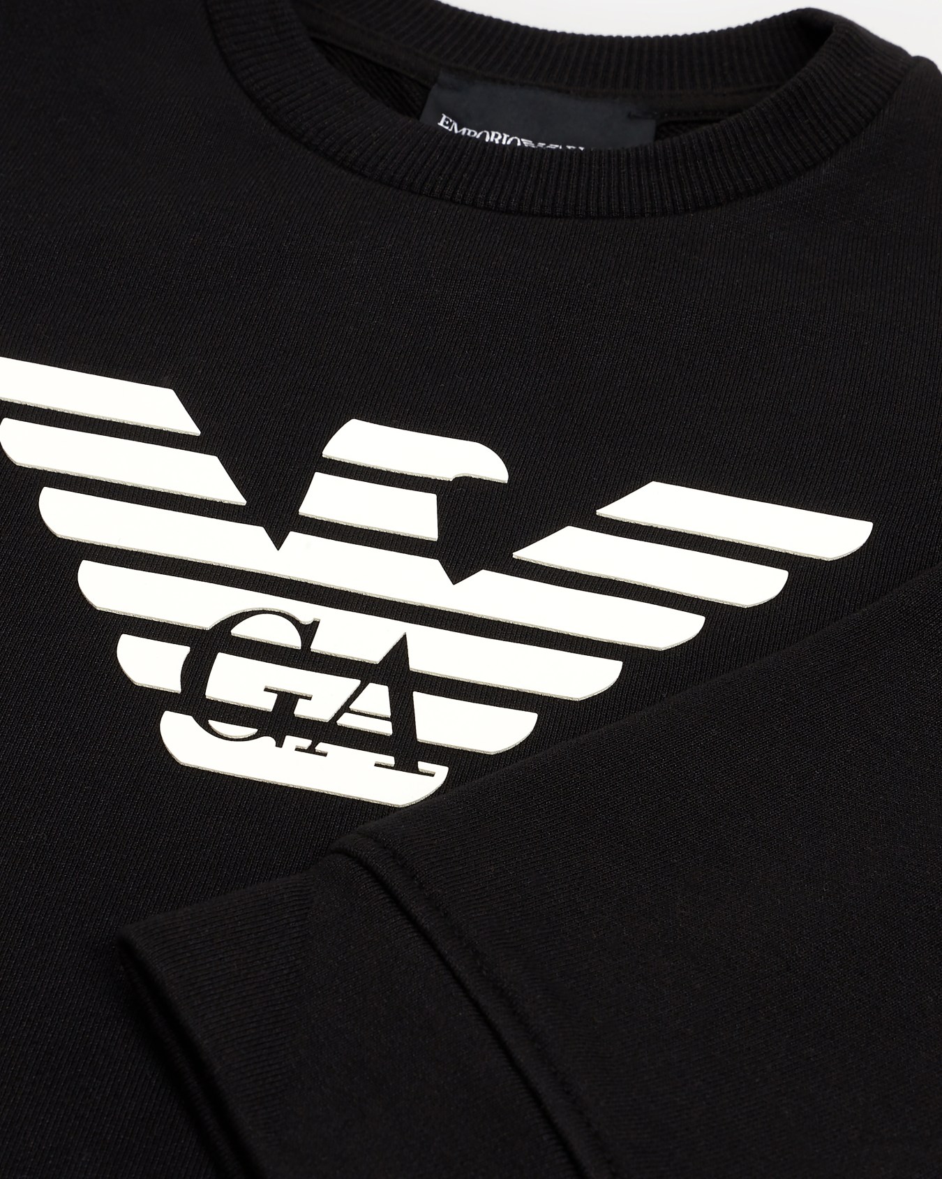 Modal-blend jersey sweatshirt with logo Slide 1