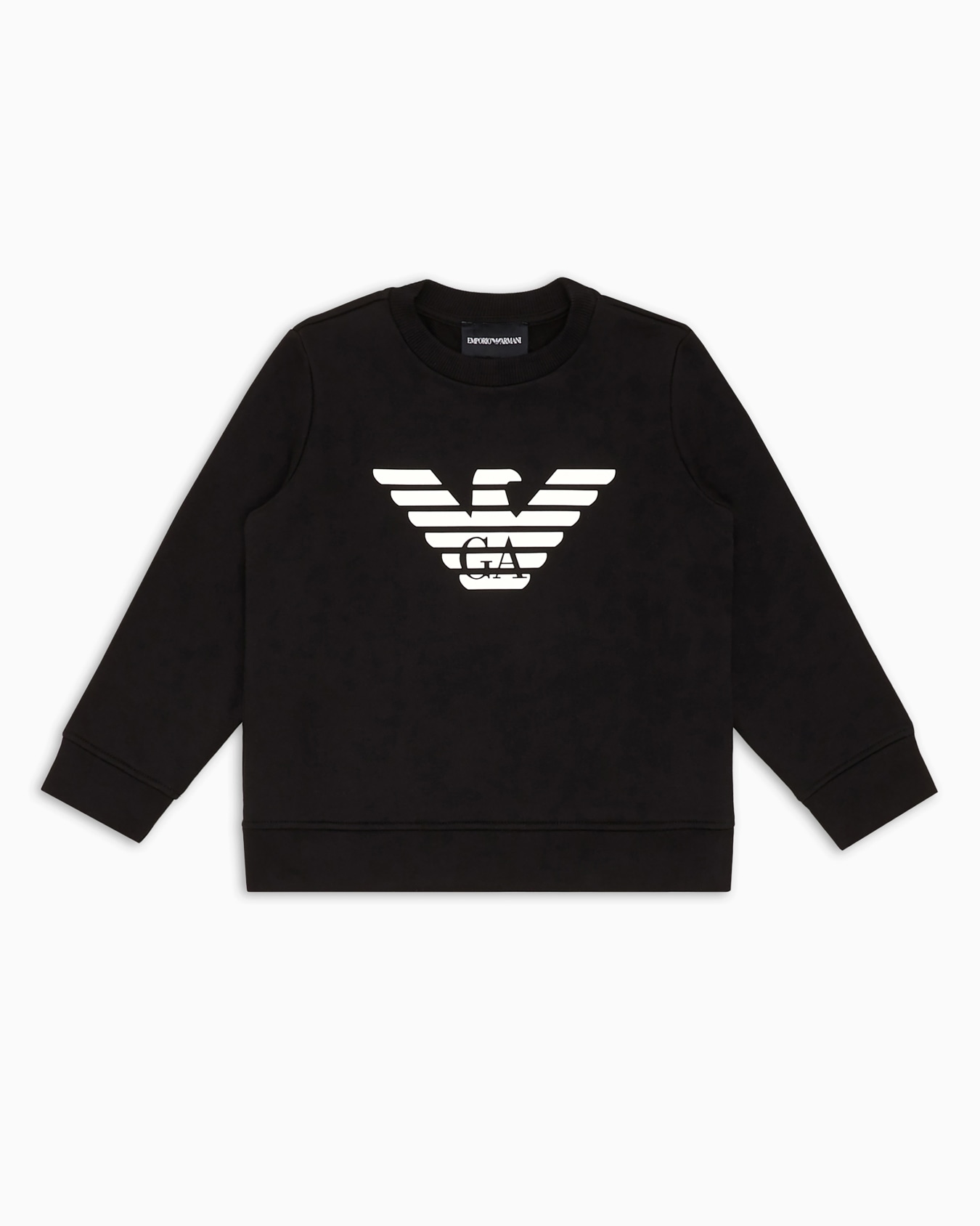 Modal-blend jersey sweatshirt with logo Slide 0