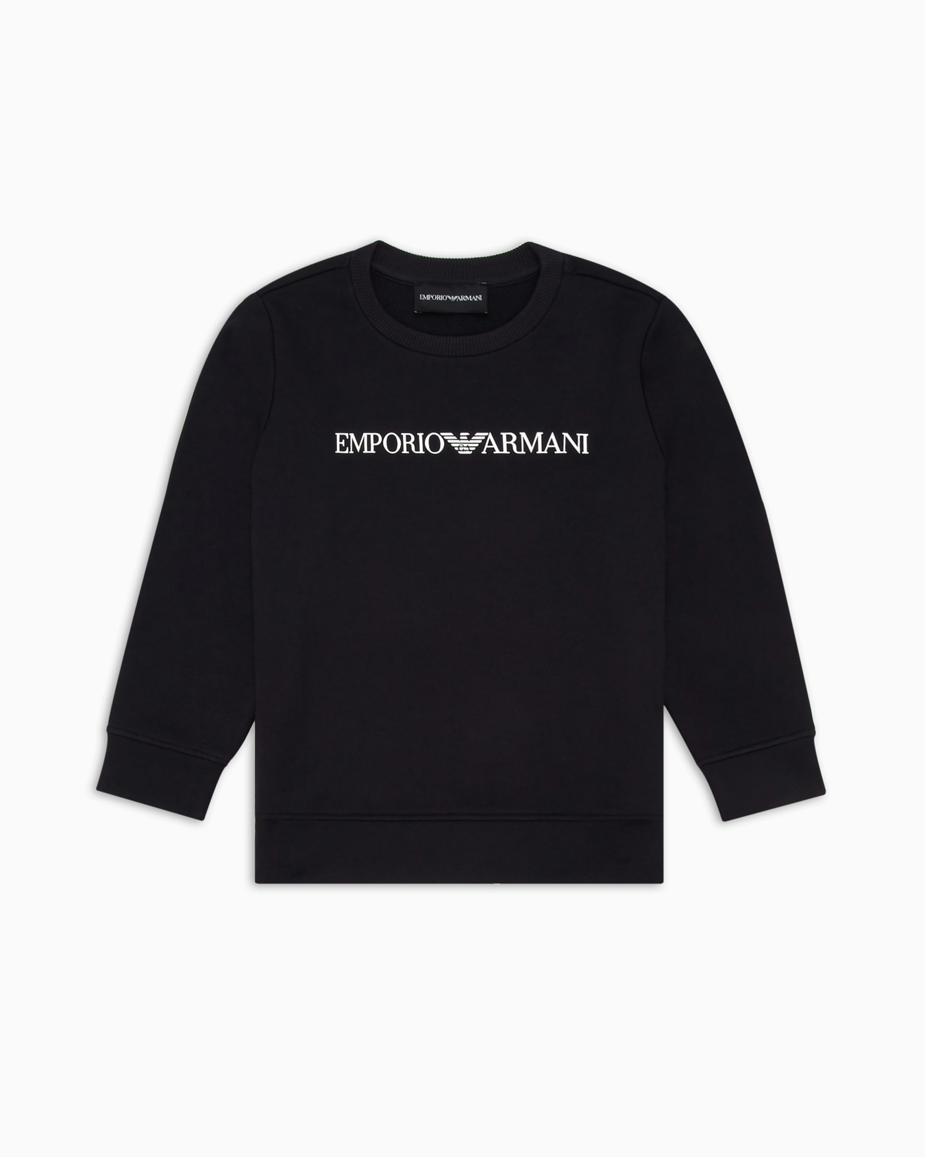 Modal-blend jersey sweatshirt with logo Slide 0