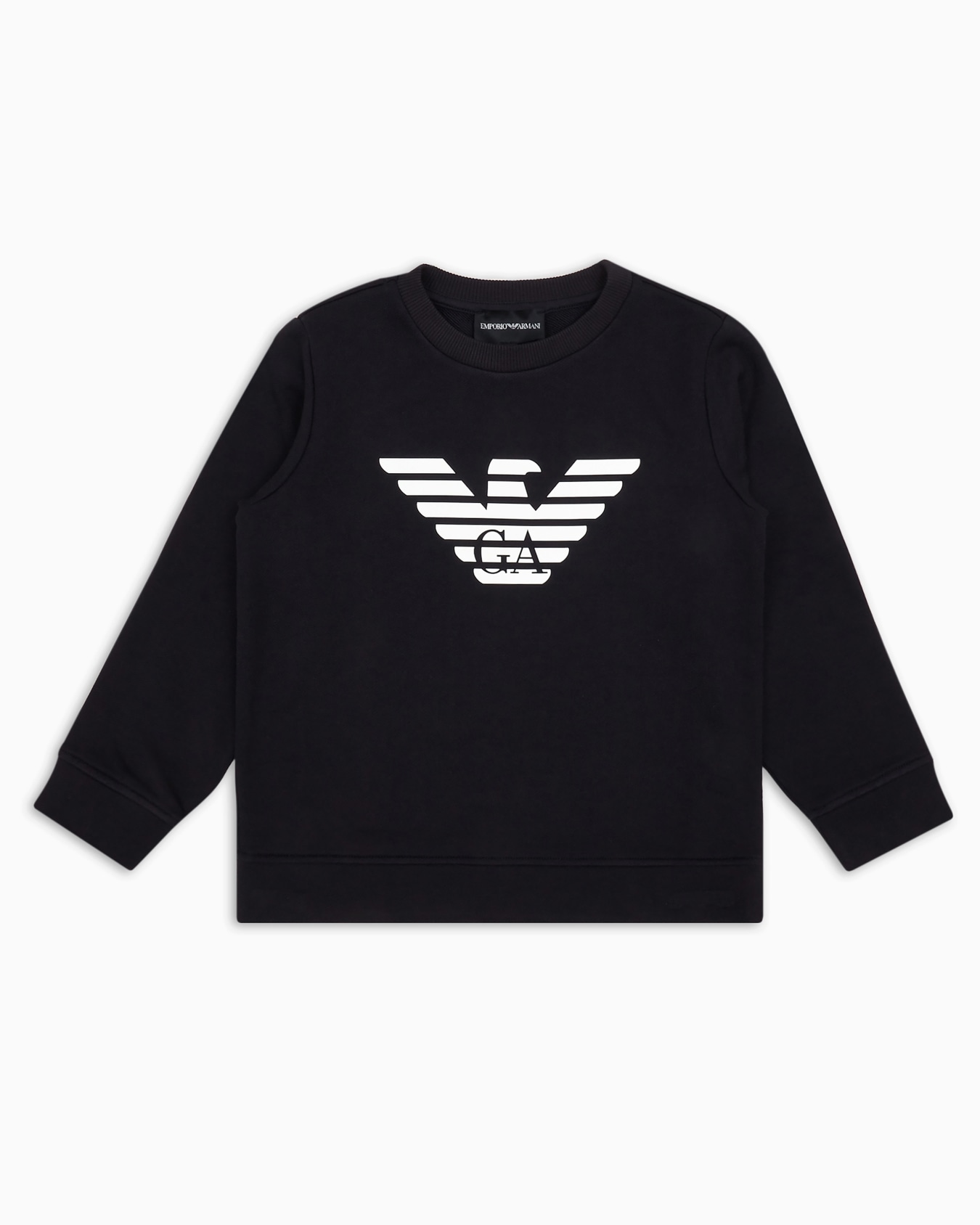 Modal-blend jersey sweatshirt with logo Slide 0