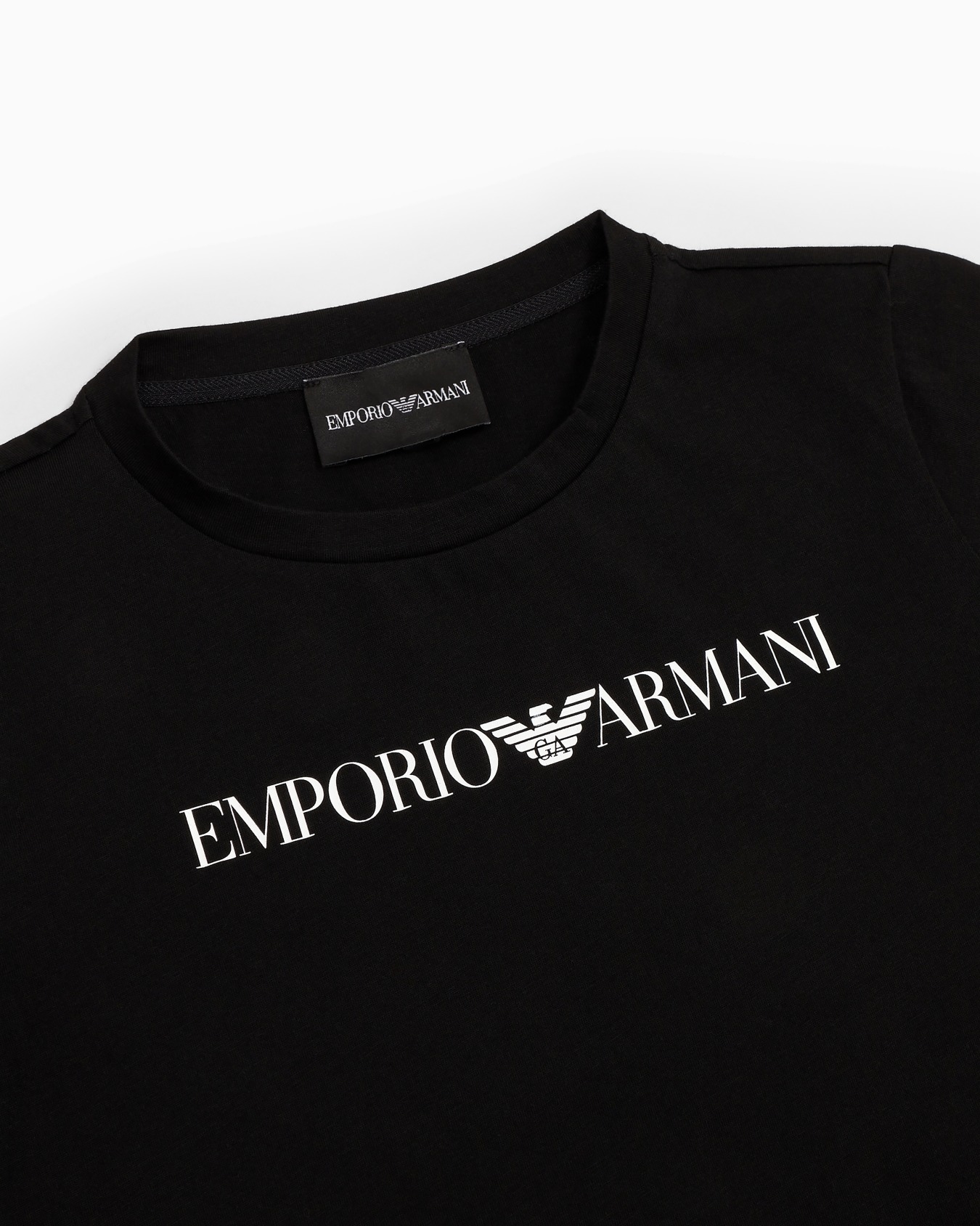 Pima-jersey T-shirt with logo Slide 1