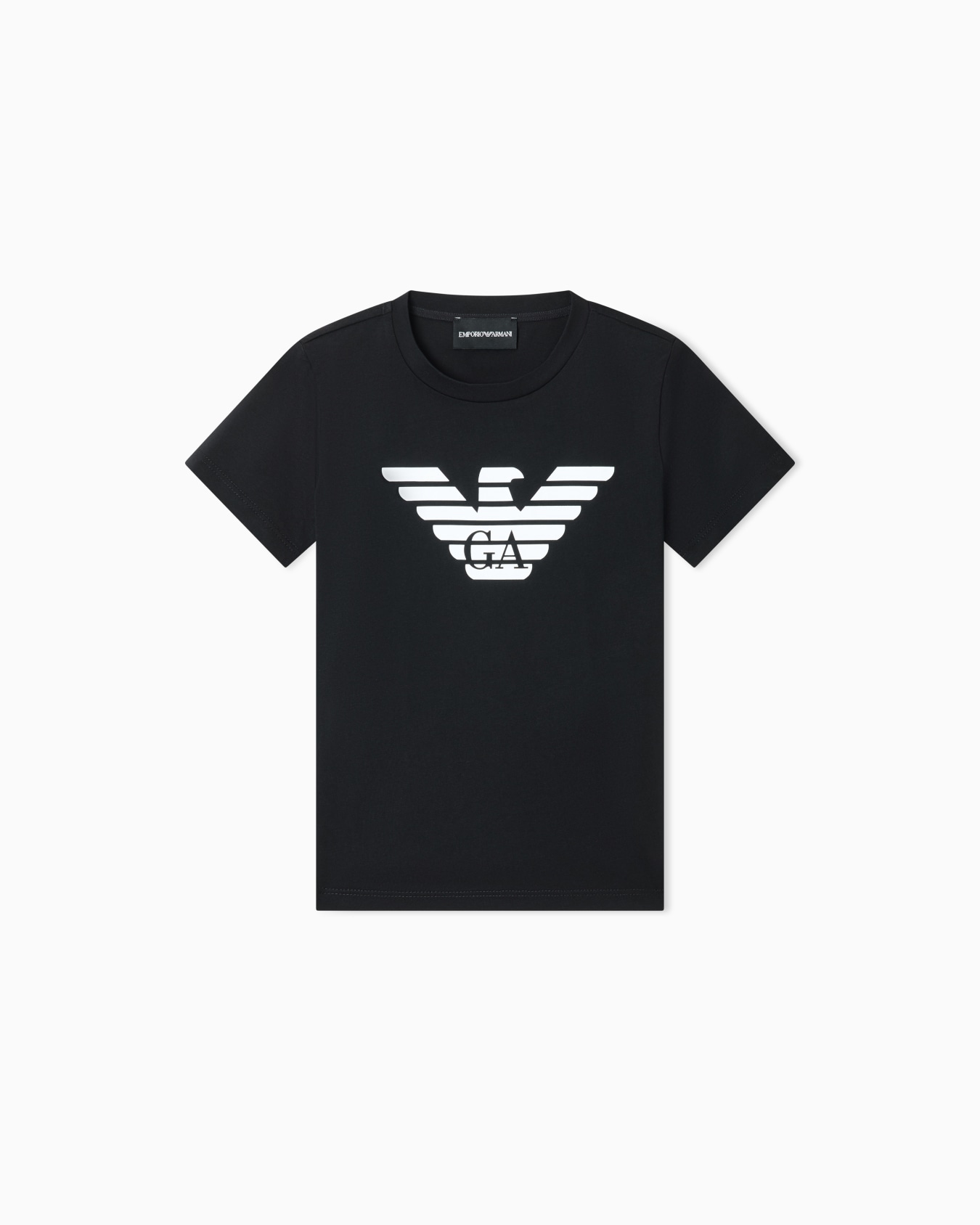 Pima-jersey T-shirt with logo Slide 0
