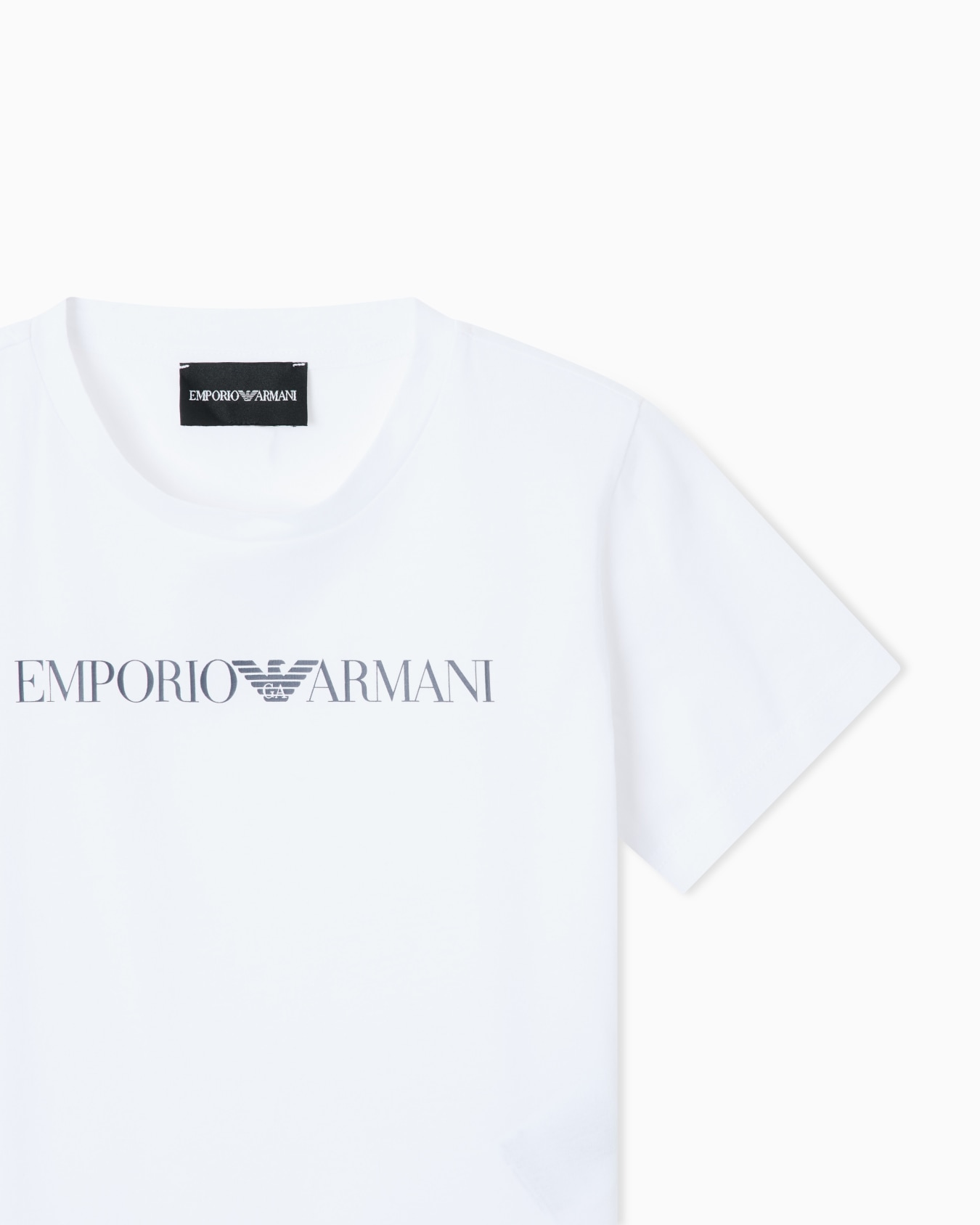 Pima-jersey T-shirt with logo Slide 1