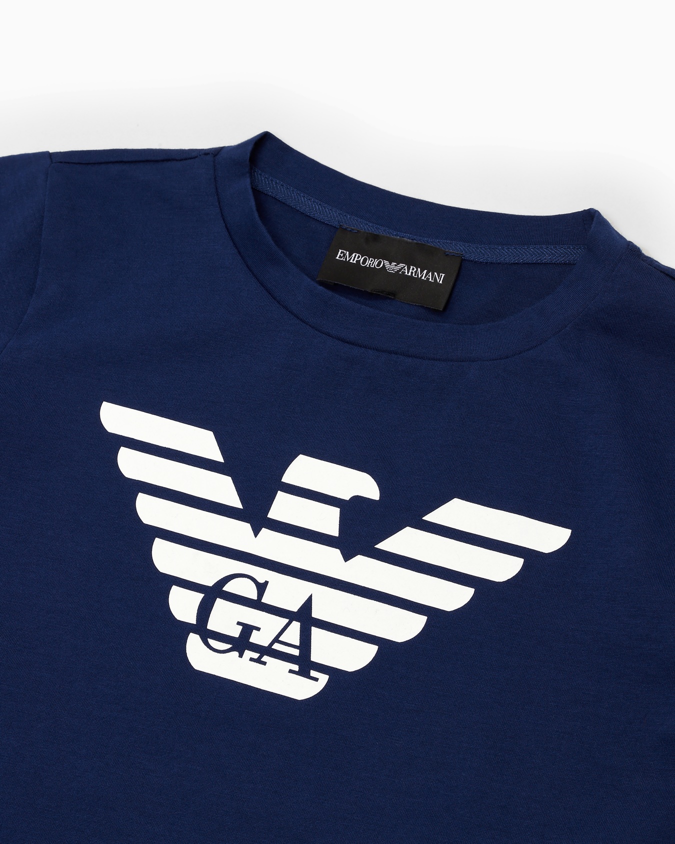 Pima-jersey T-shirt with logo Slide 1