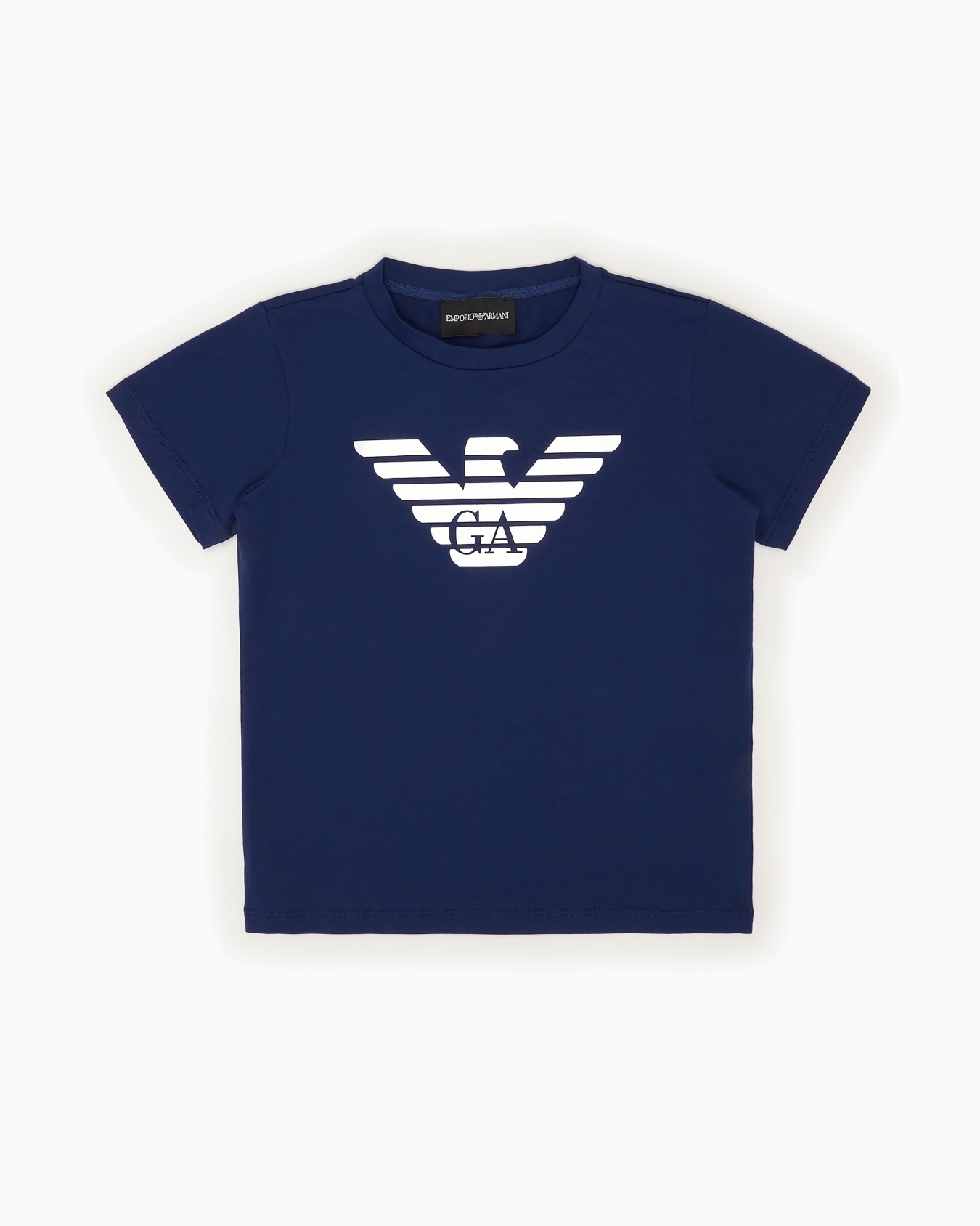 Pima-jersey T-shirt with logo Slide 0