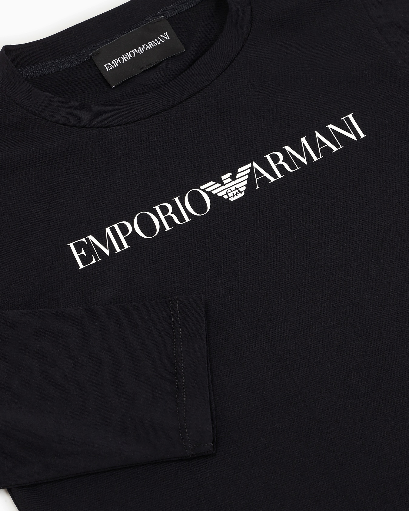 Pima-jersey jumper with logo Slide 1