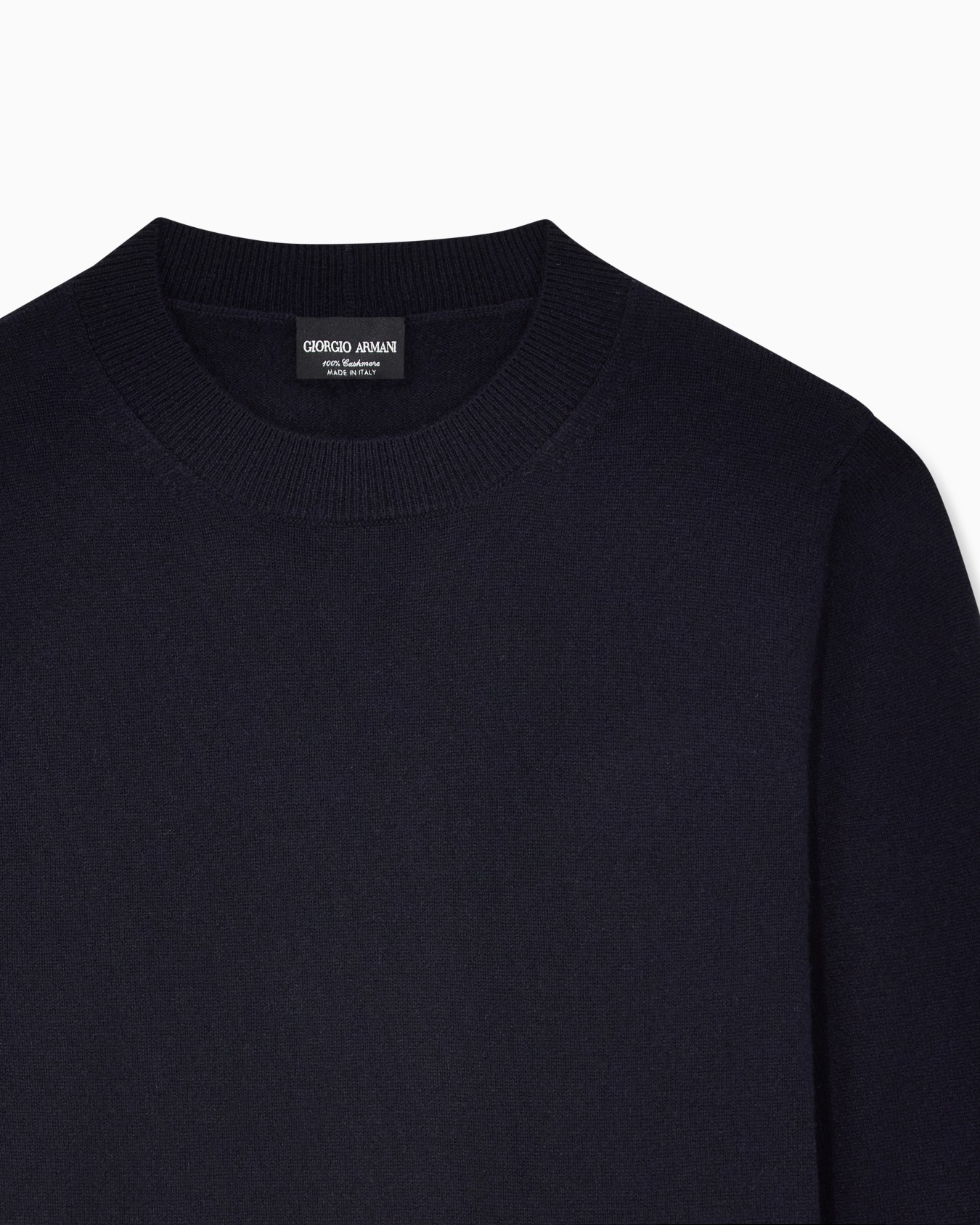 Cashmere sweater with ribbed profiles Slide 4